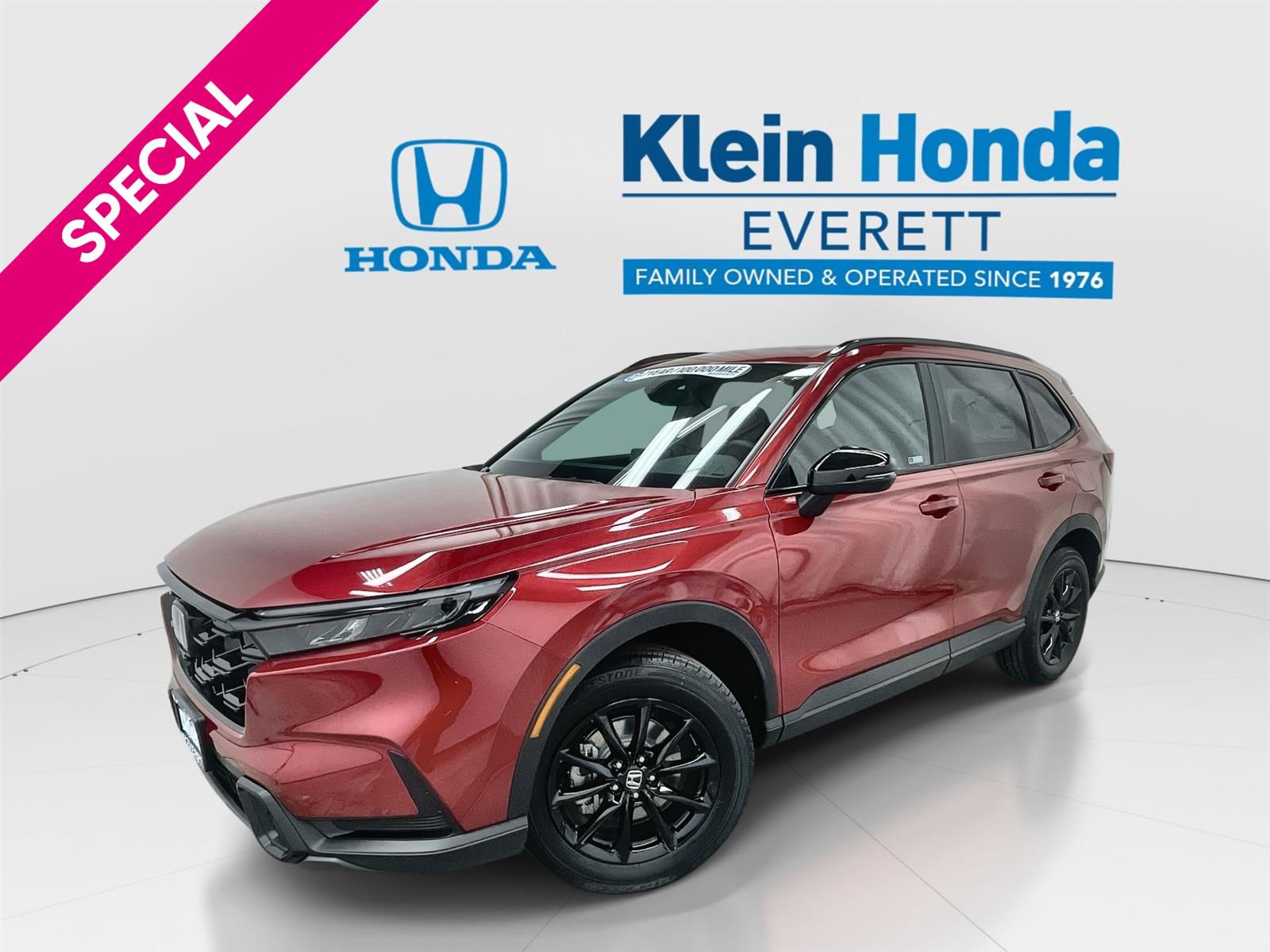 Radiant Red Metallic 2026 Honda CR-V Hybrid SUV / Crossover All-Wheel Drive Continuously Variable Transmission