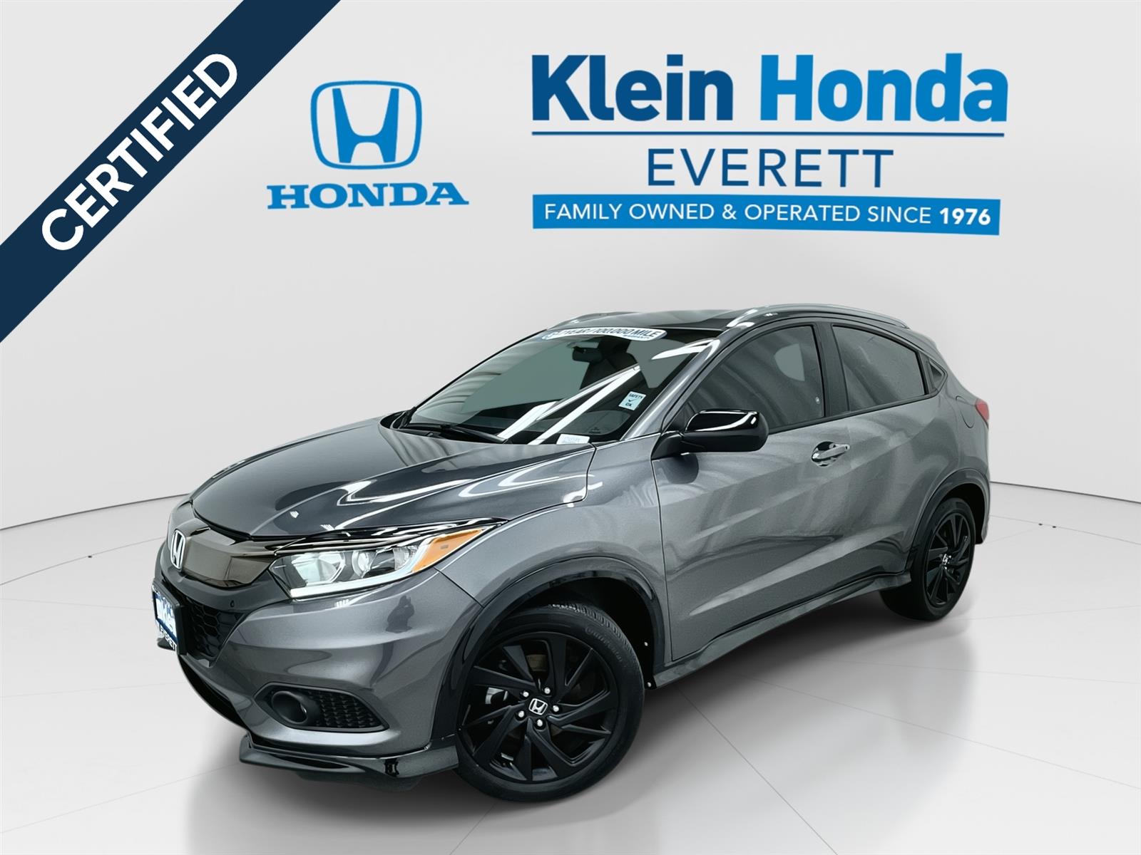 Gray (Modern Steel Metallic) 2022 Honda HR-V Sport FWD SUV / Crossover Front-Wheel Drive Continuously Variable Transmission