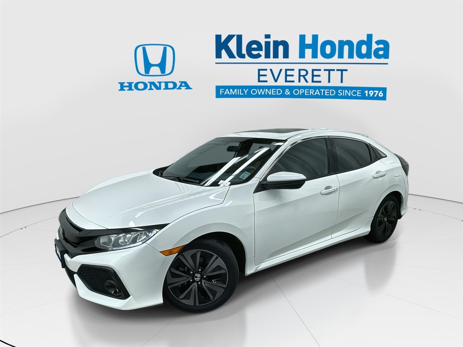 White Orchid Pearl 2017 Honda Civic Hatchback EX Hatchback Front-Wheel Drive Continuously Variable Transmission