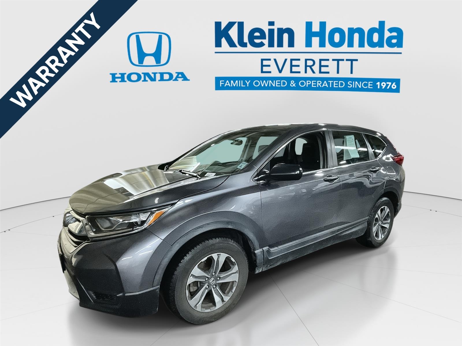 Gray (Modern Steel Metallic) 2018 Honda CR-V LX FWD SUV / Crossover Front-Wheel Drive Continuously Variable Transmission