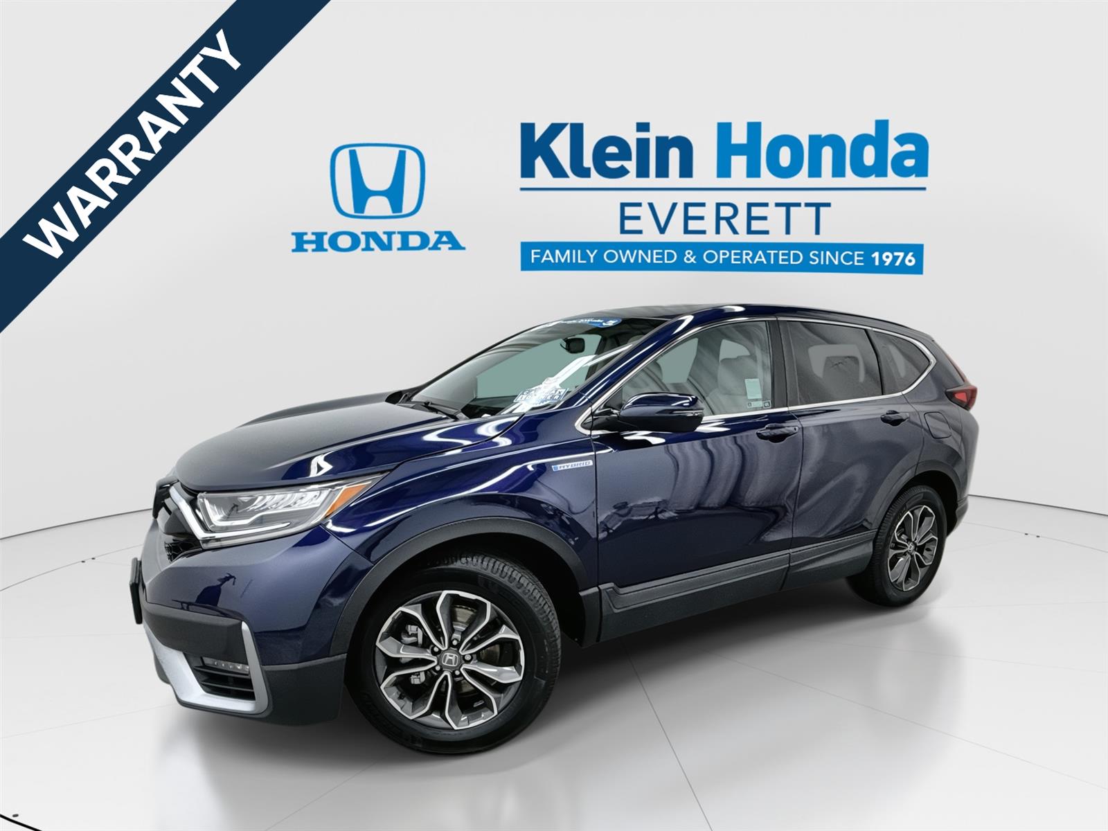 Black (Obsidian Blue Pearl) 2021 Honda CR-V Hybrid EX-L AWD SUV / Crossover All-Wheel Drive 1-Speed Dual Clutch