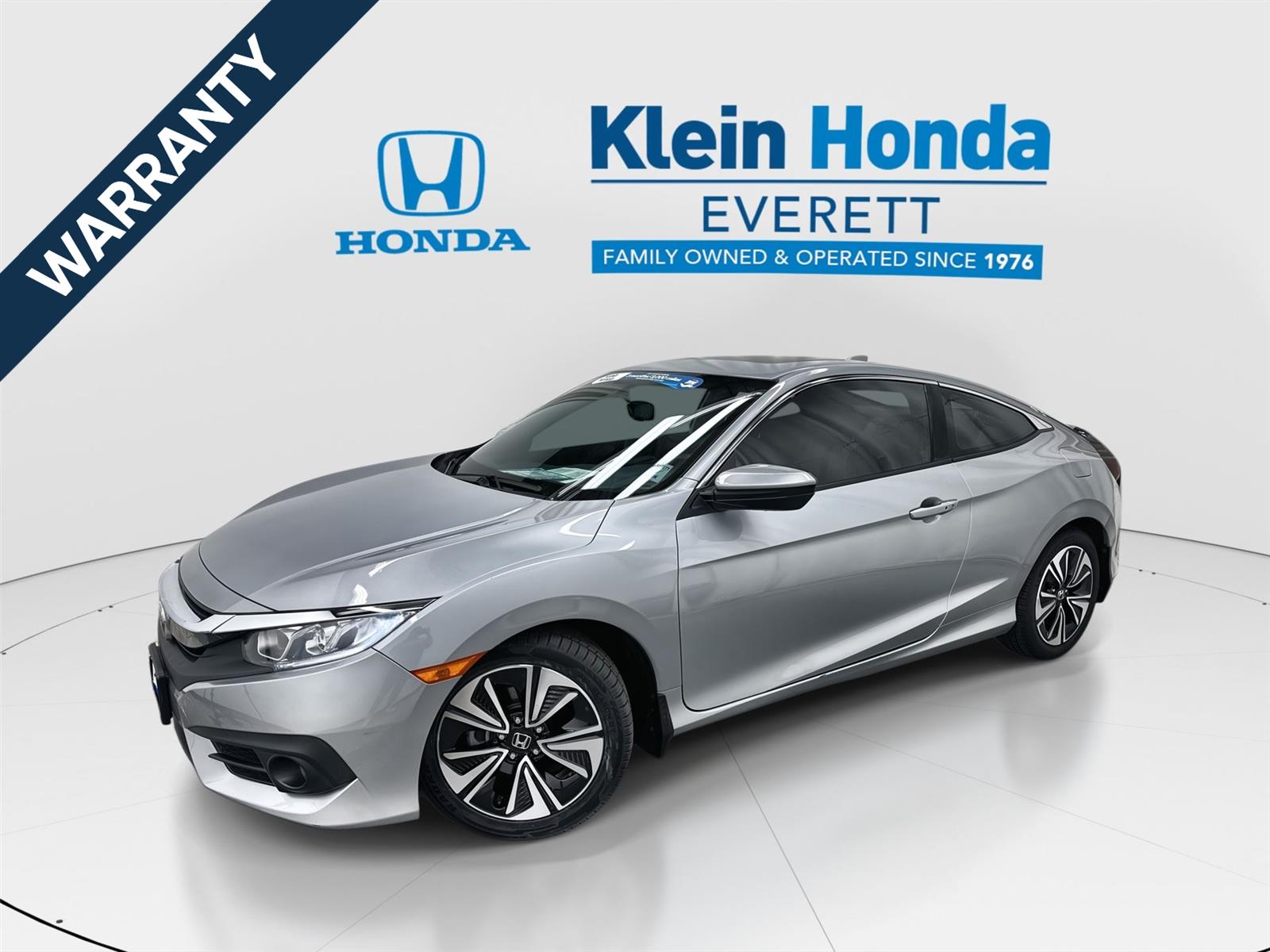 Lunar Silver Metallic 2017 Honda Civic Coupe EX-L Coupe Front-Wheel Drive Continuously Variable Transmission