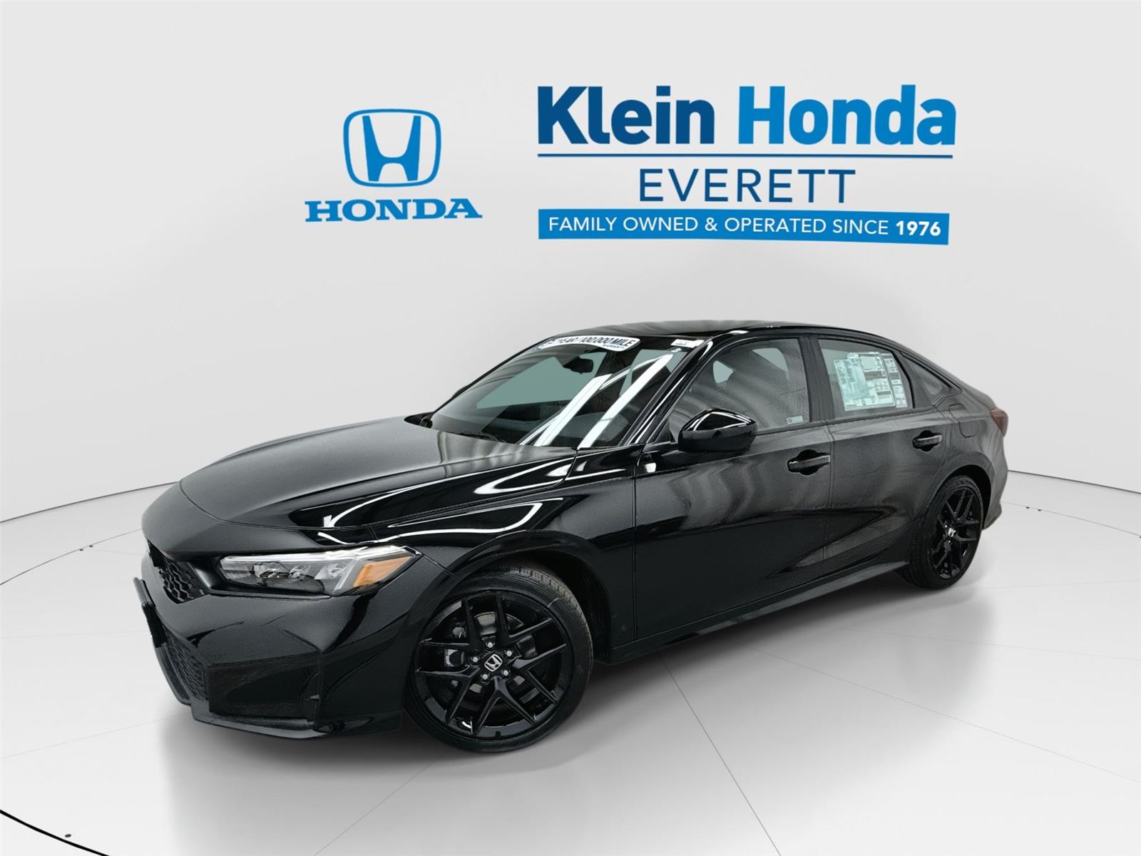 Crystal Black Pearl 2026 Honda Civic Sport FWD Sedan Front-Wheel Drive Continuously Variable Transmission