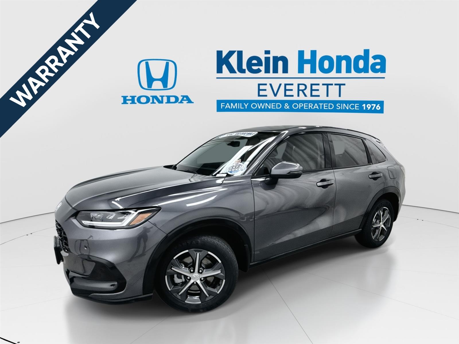Gray (Modern Steel Metallic) 2023 Honda HR-V SUV / Crossover All-Wheel Drive Continuously Variable Transmission