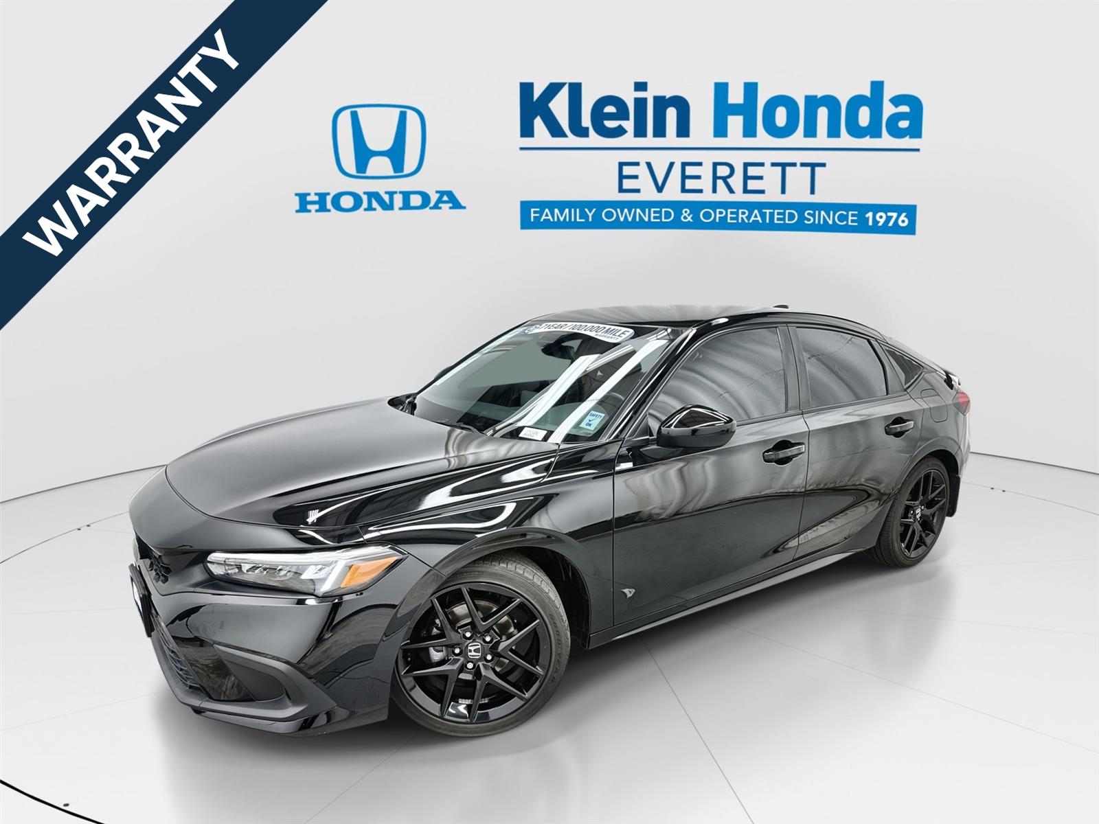 Crystal Black Pearl 2024 Honda Civic Hatchback Sport FWD Hatchback Front-Wheel Drive 7-Speed CVT