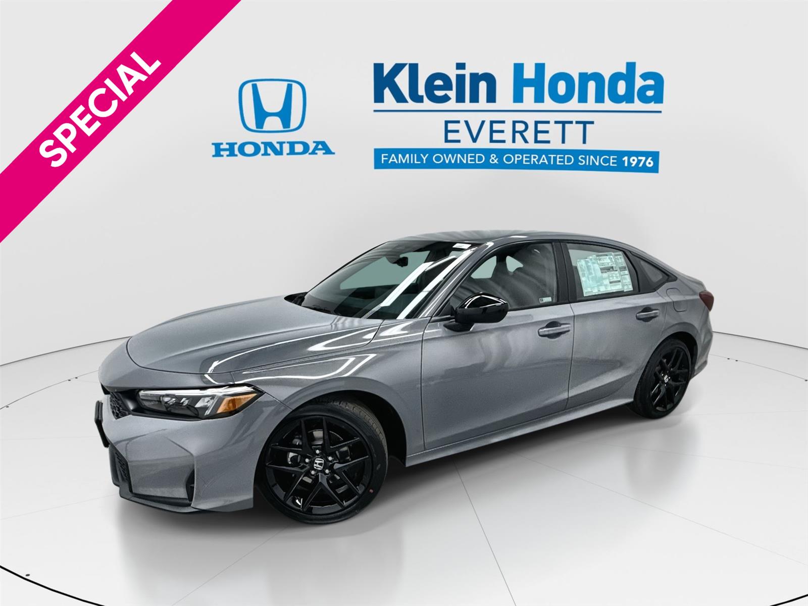 Urban Gray Pearl 2026 Honda Civic Sedan Front-Wheel Drive Continuously Variable Transmission