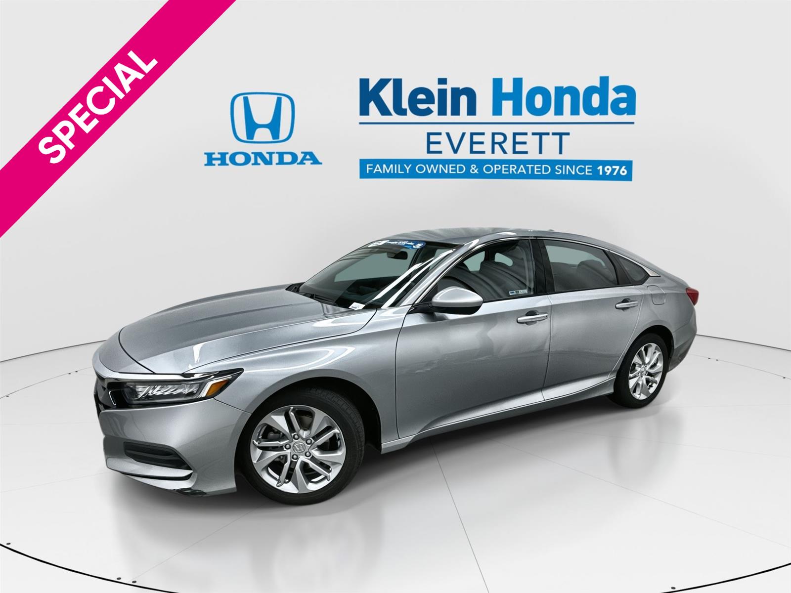 Lunar Silver Metallic 2019 Honda Accord 1.5T LX FWD Sedan Front-Wheel Drive Continuously Variable Transmission