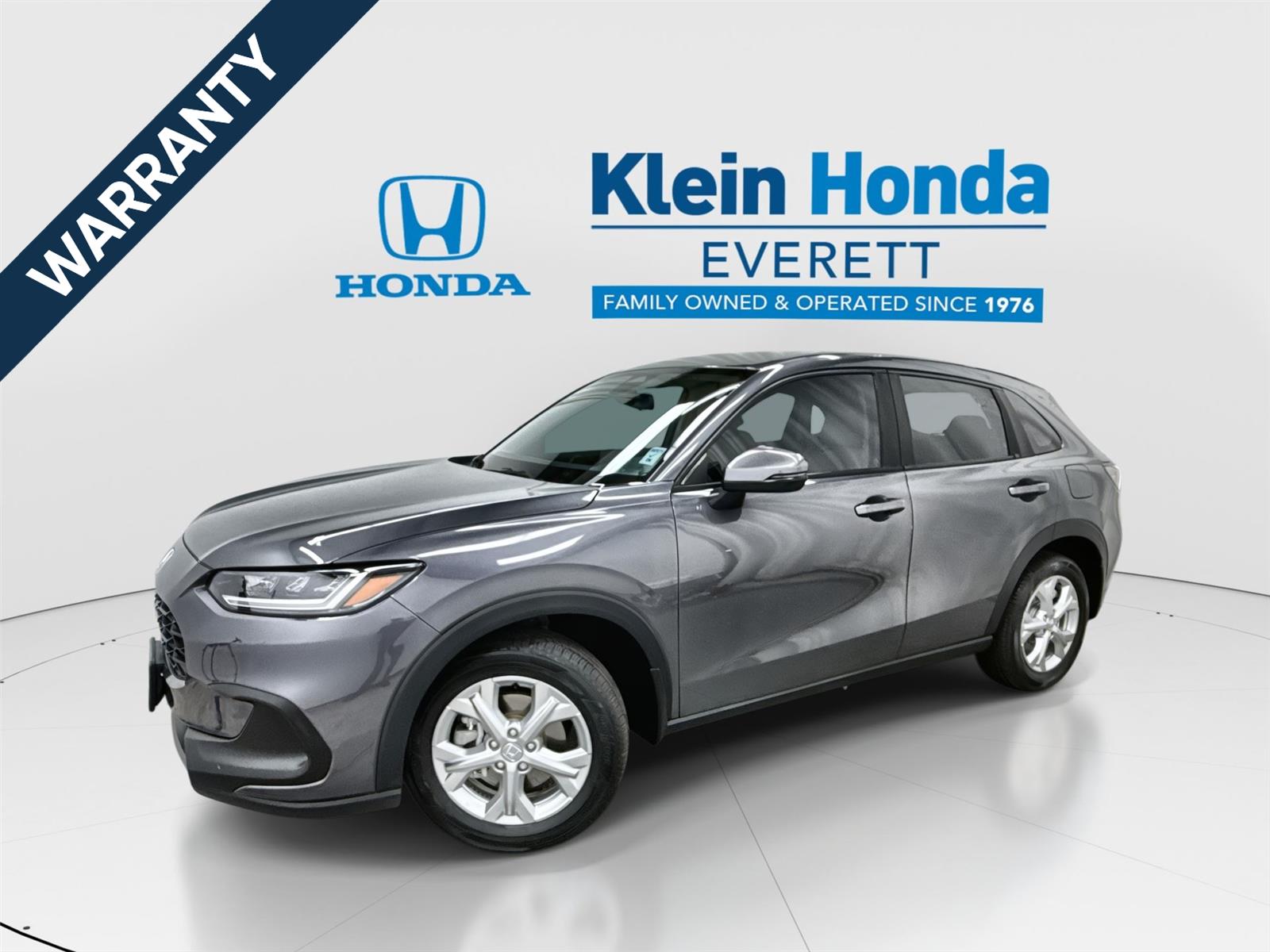 Gray (Modern Steel Metallic) 2023 Honda HR-V LX AWD SUV / Crossover All-Wheel Drive Continuously Variable Transmission