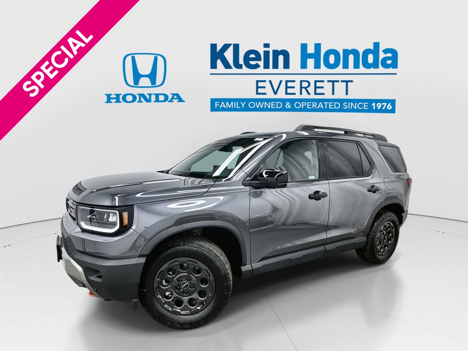 Gray (Modern Steel Metallic) 2026 Honda Passport TrailSport Elite Blackout AWD SUV / Crossover All-Wheel Drive Automatic