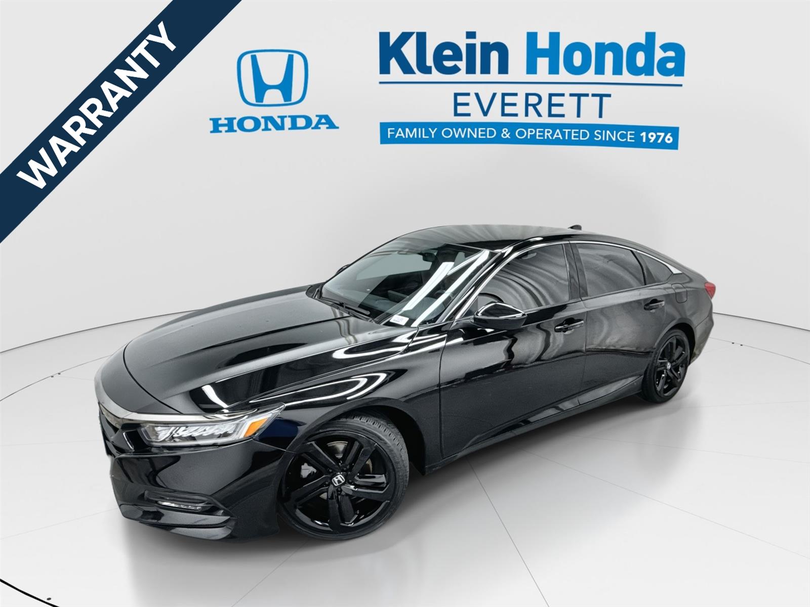 Crystal Black Pearl 2018 Honda Accord Sedan Front-Wheel Drive Continuously Variable Transmission