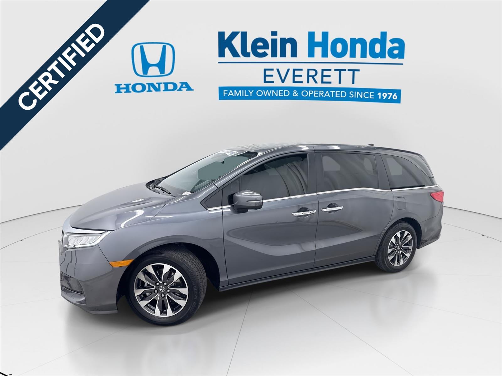 Gray (Modern Steel Metallic) 2024 Honda Odyssey EX-L FWD Minivan Front-Wheel Drive Automatic