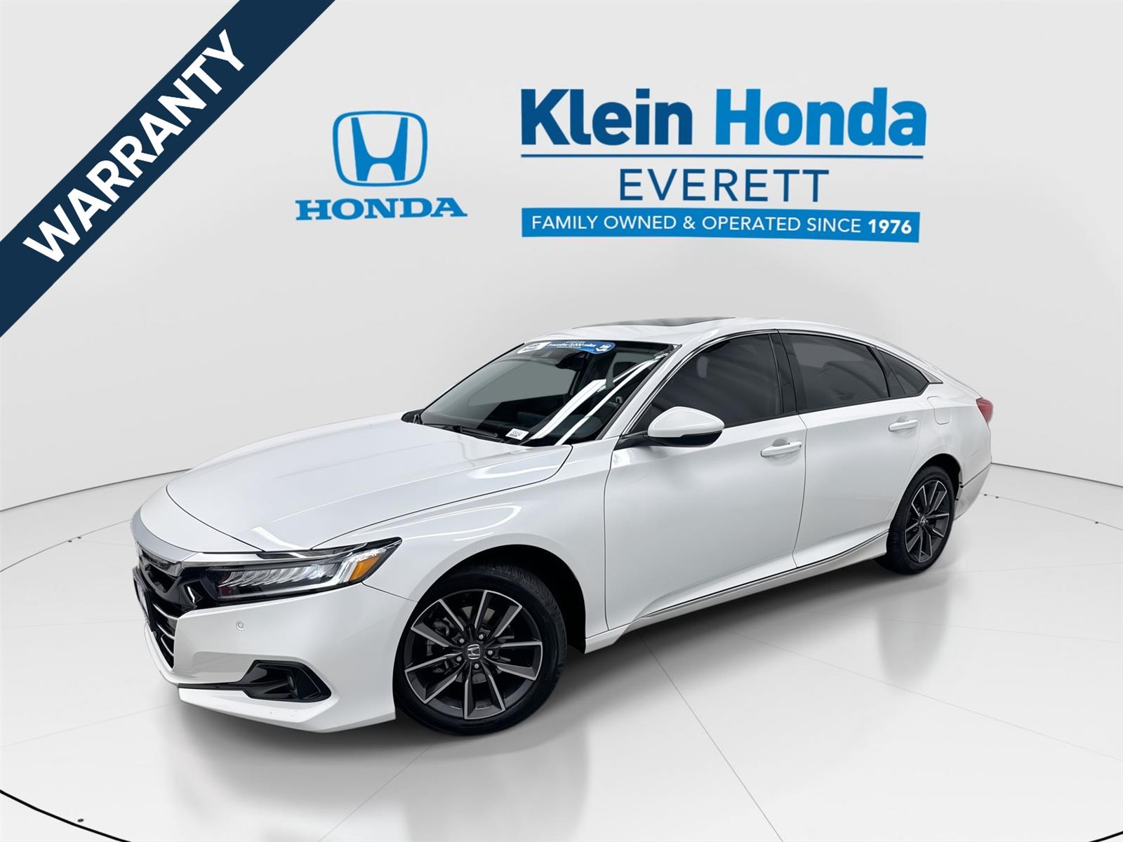Platinum White Pearl 2021 Honda Accord Sedan Front-Wheel Drive Continuously Variable Transmission