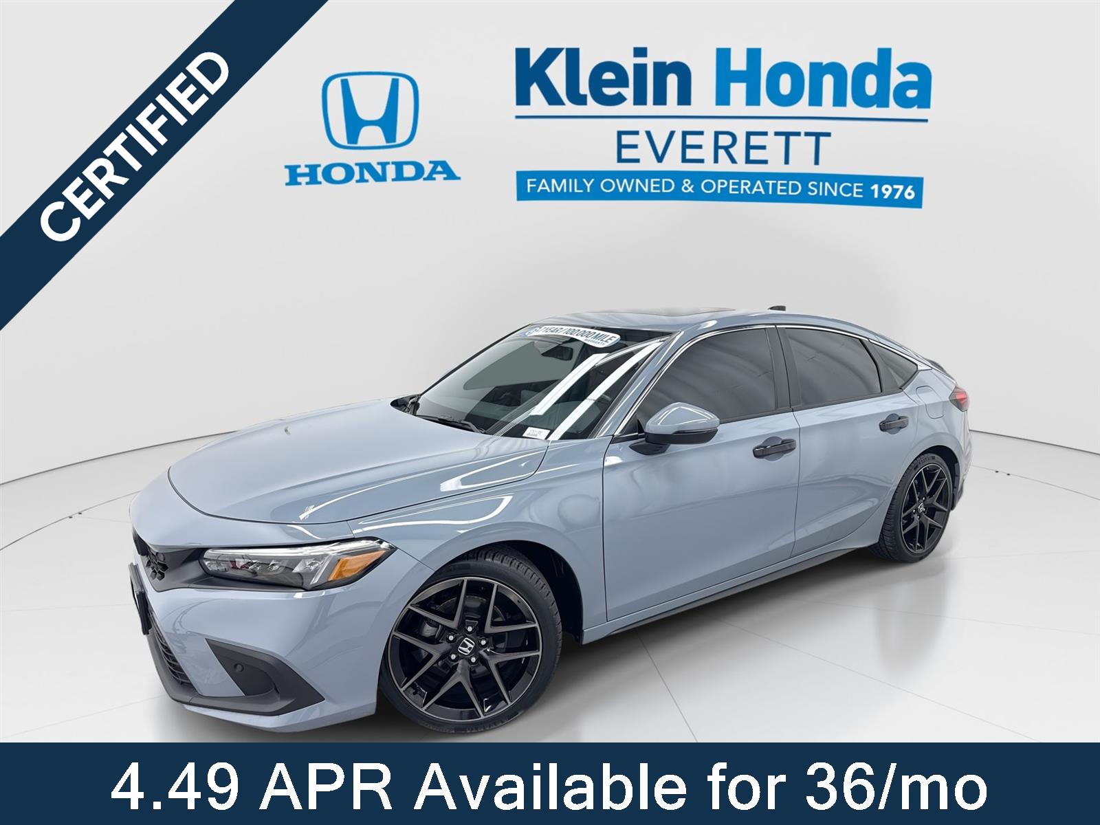Sonic Gray Pearl 2024 Honda Civic Hatchback Hatchback Front-Wheel Drive 6-Speed Manual