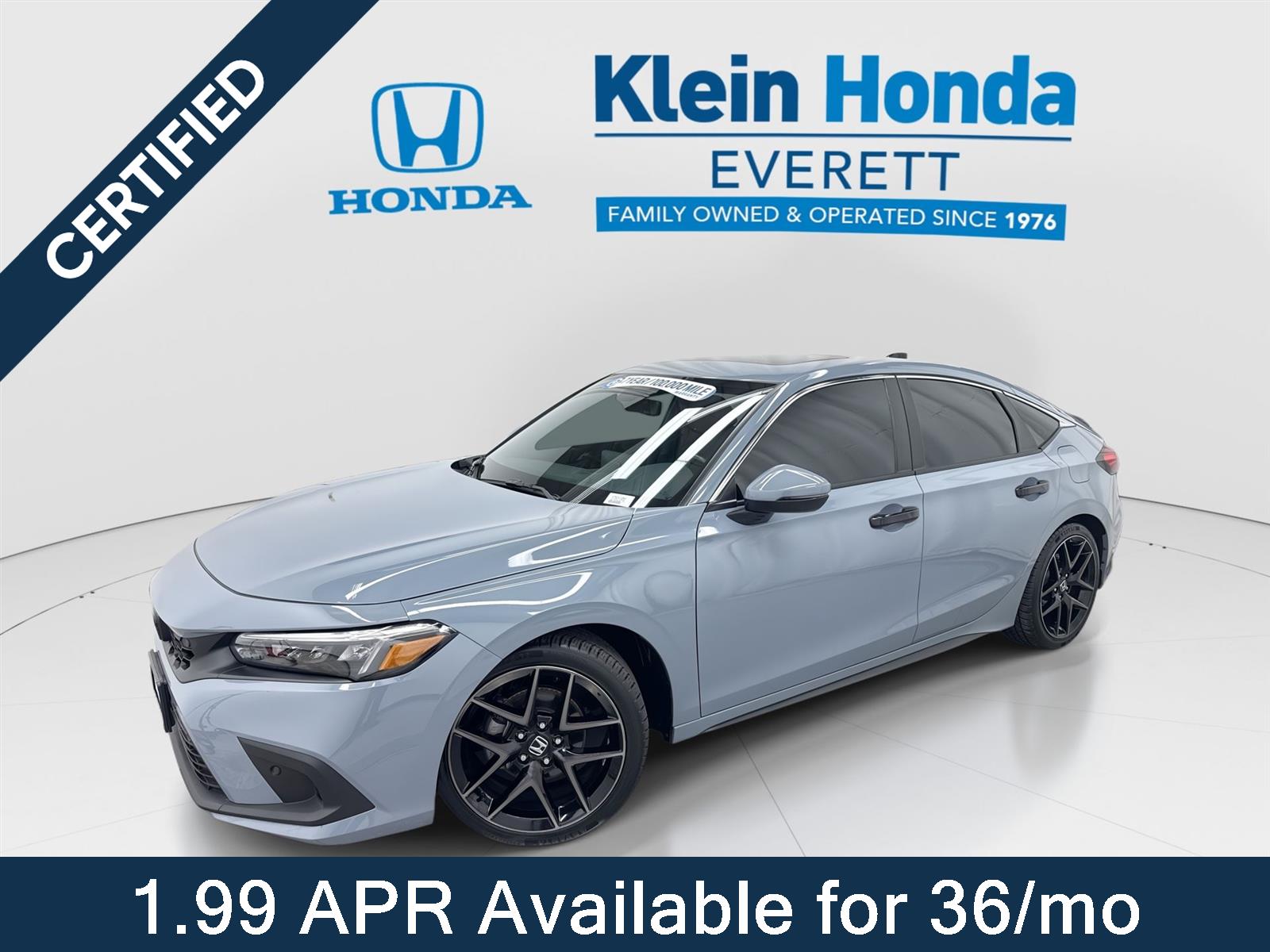 Sonic Gray Pearl 2024 Honda Civic Hatchback Hatchback Front-Wheel Drive 6-Speed Manual