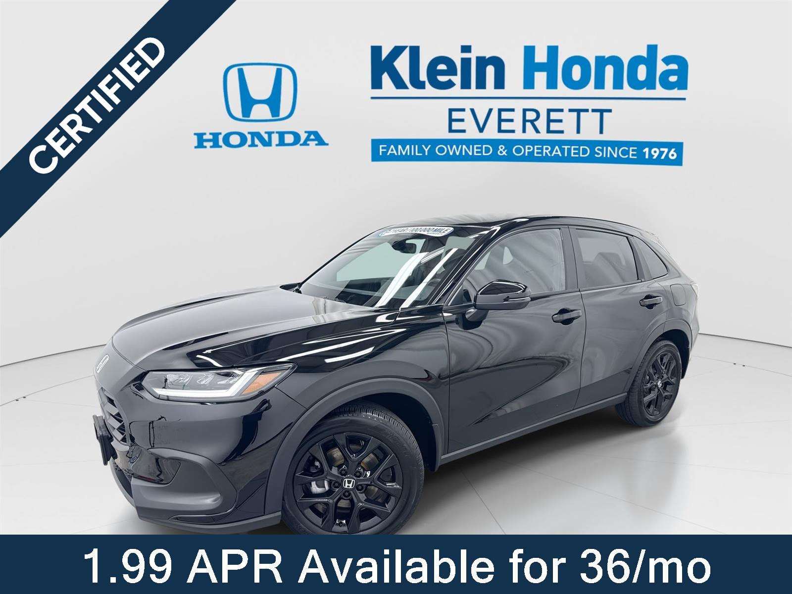 Crystal Black Pearl 2025 Honda HR-V SUV / Crossover All-Wheel Drive Continuously Variable Transmission