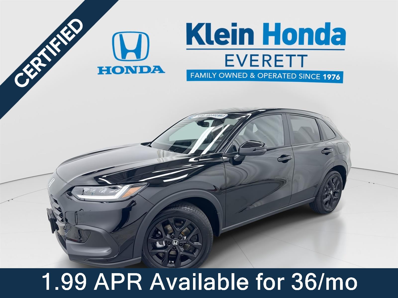 Crystal Black Pearl 2025 Honda HR-V SUV / Crossover All-Wheel Drive Continuously Variable Transmission