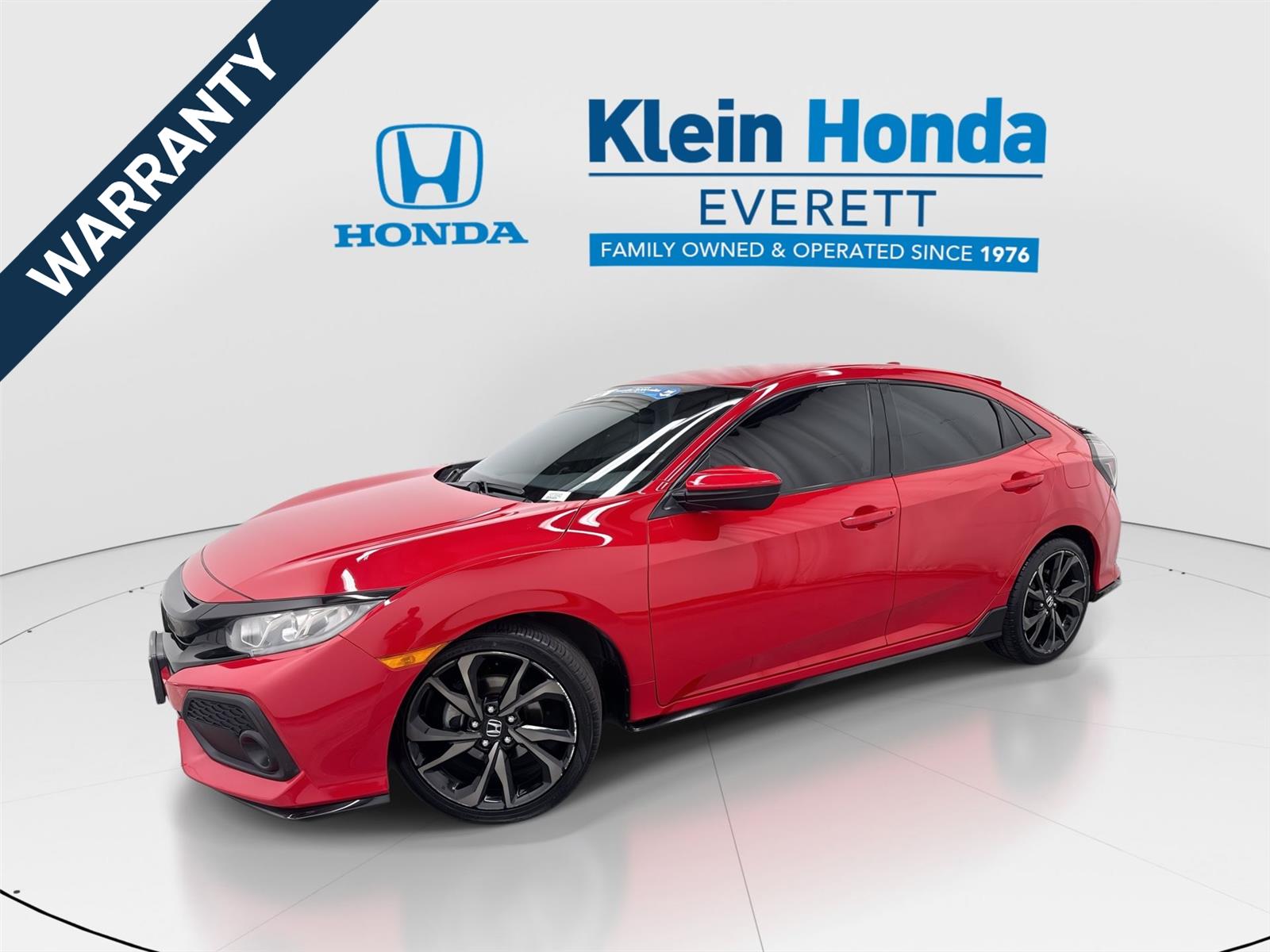 Rallye Red 2019 Honda Civic Hatchback Hatchback Front-Wheel Drive 7-Speed CVT