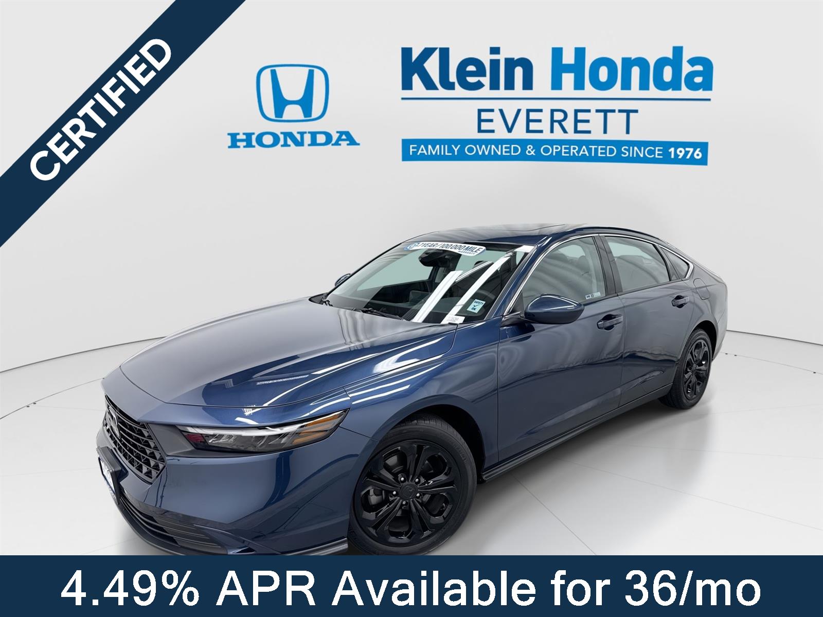 Canyon River Blue Metallic 2023 Honda Accord Sedan Front-Wheel Drive Continuously Variable Transmission
