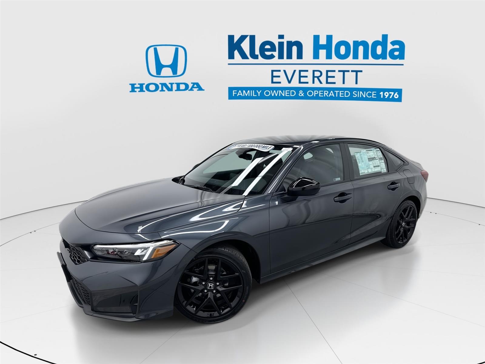 Meteorite Gray Metallic 2026 Honda Civic Sedan Front-Wheel Drive Continuously Variable Transmission