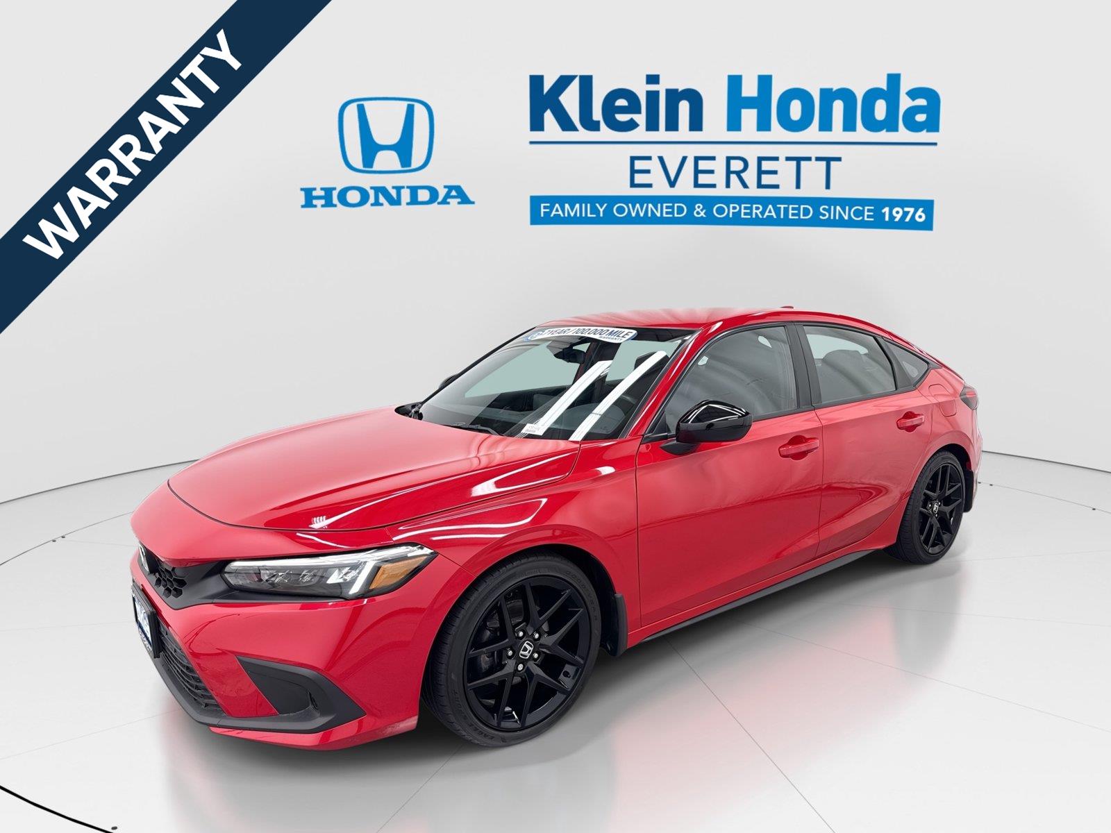 Rallye Red 2022 Honda Civic Hatchback Hatchback Front-Wheel Drive Continuously Variable Transmission