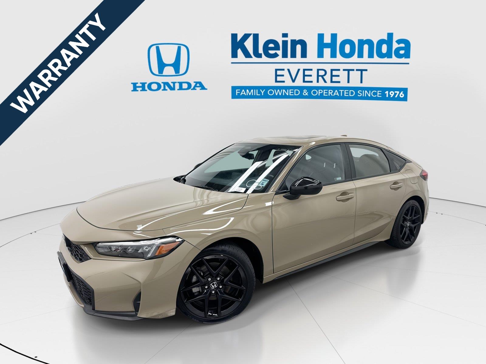 Sand Dune Pearl 2025 Honda Civic Hybrid Hatchback Front-Wheel Drive 1-Speed Dual Clutch
