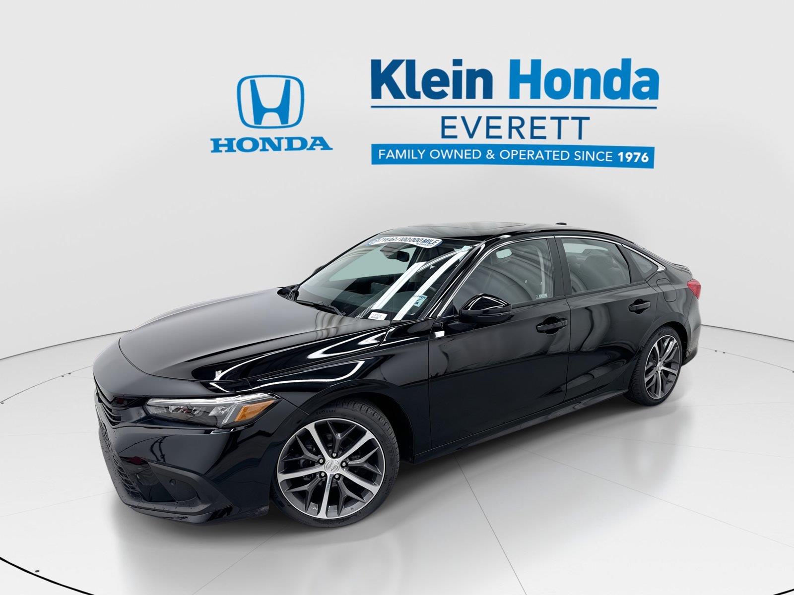 Crystal Black Pearl 2023 Honda Civic Sedan Front-Wheel Drive 7-Speed CVT