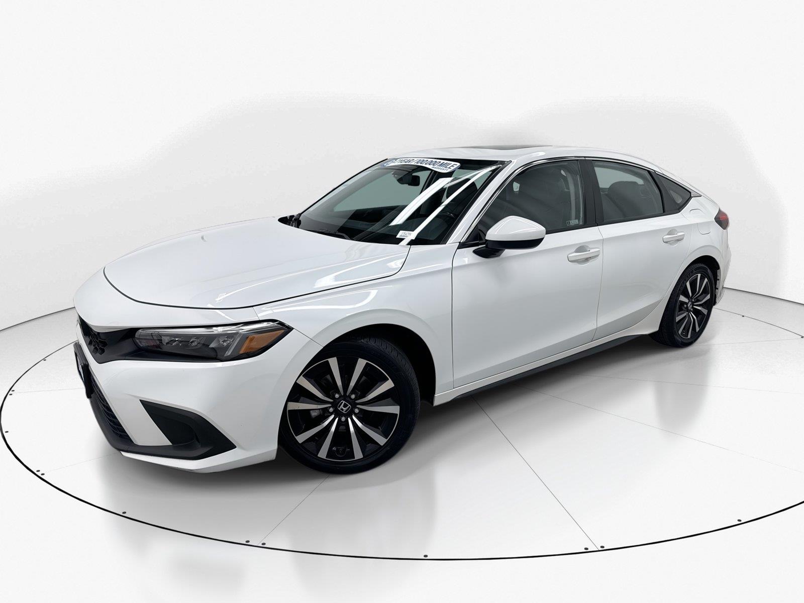 Platinum White Pearl 2022 Honda Civic Hatchback Hatchback Front-Wheel Drive Continuously Variable Transmission
