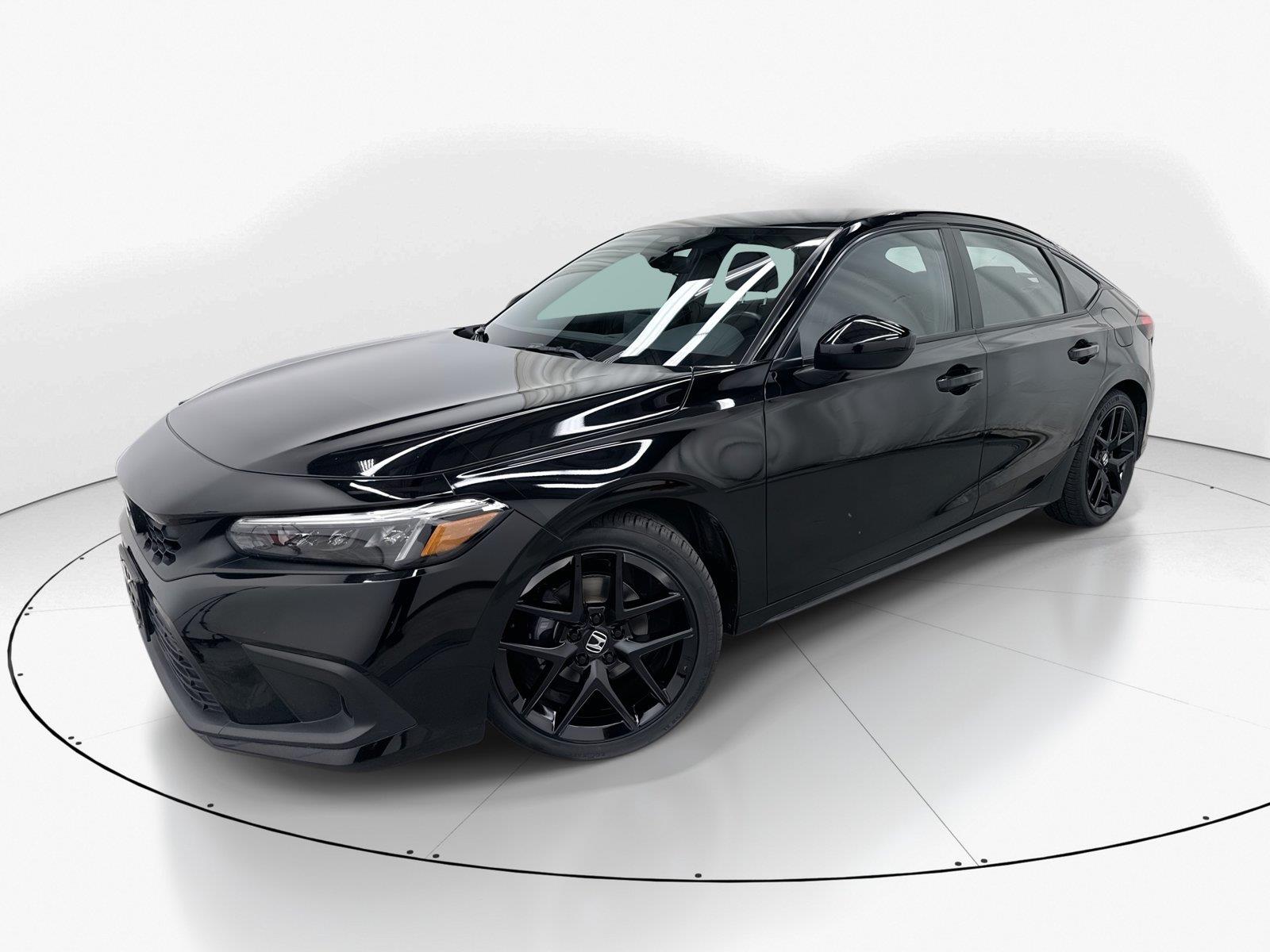 Crystal Black Pearl 2022 Honda Civic Hatchback Hatchback Front-Wheel Drive Continuously Variable Transmission