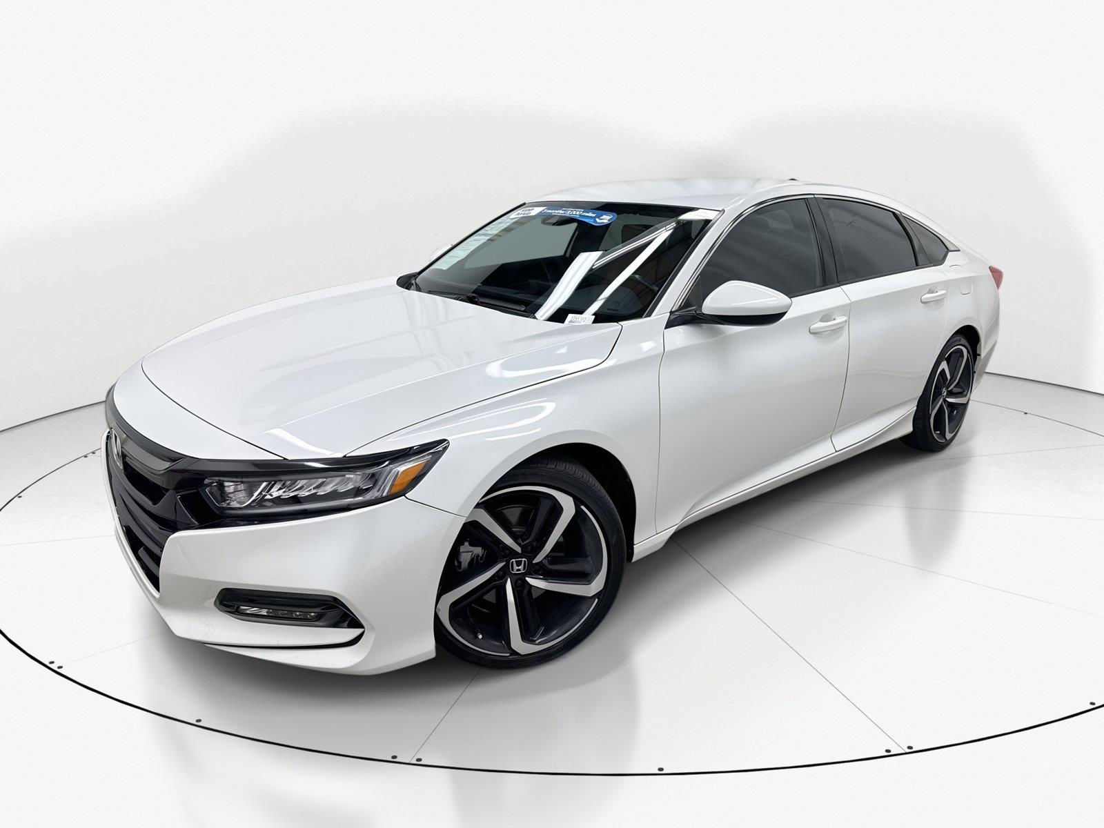 Platinum White Pearl 2020 Honda Accord Sedan Front-Wheel Drive 7-Speed CVT