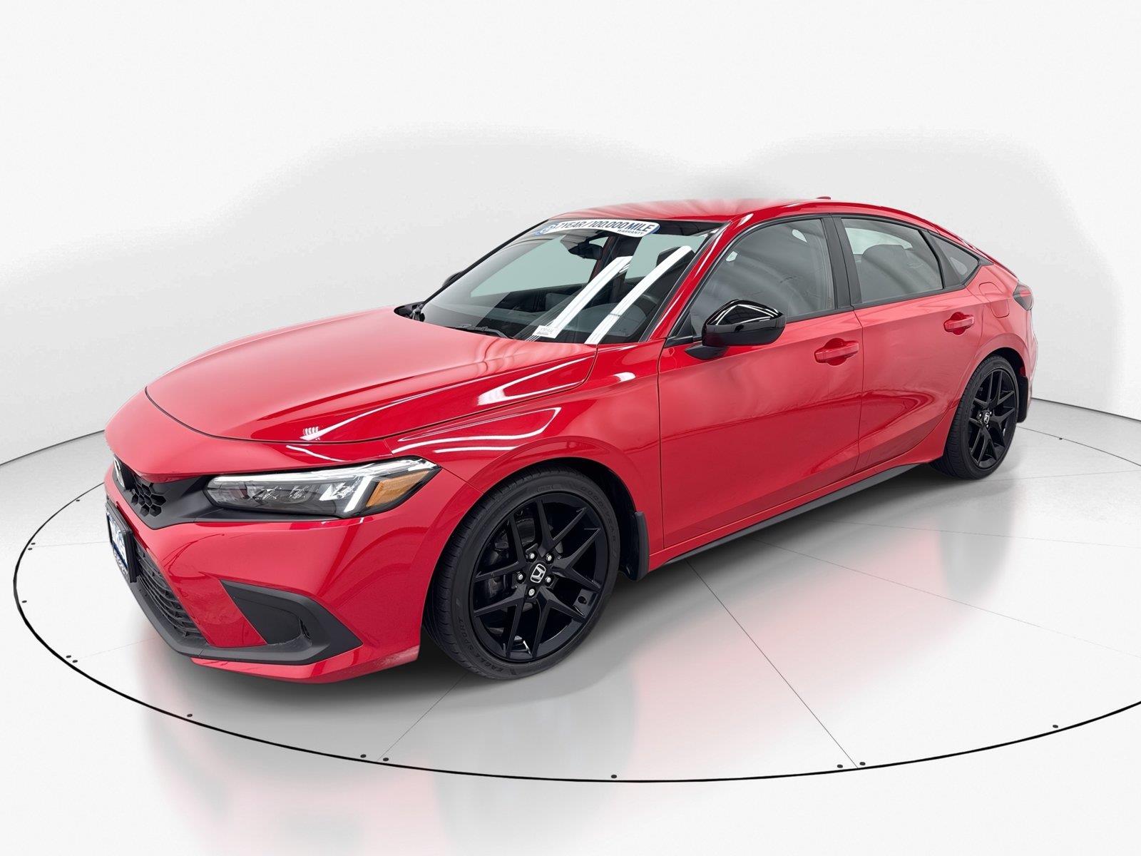 Rallye Red 2022 Honda Civic Hatchback Hatchback Front-Wheel Drive Continuously Variable Transmission