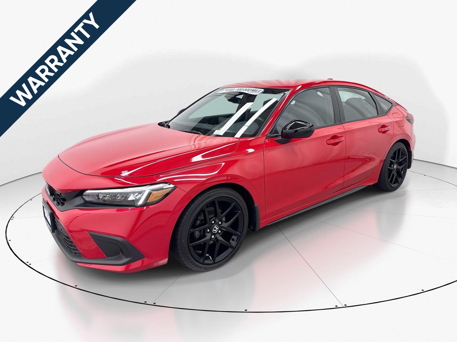 Rallye Red 2022 Honda Civic Hatchback Hatchback Front-Wheel Drive Continuously Variable Transmission