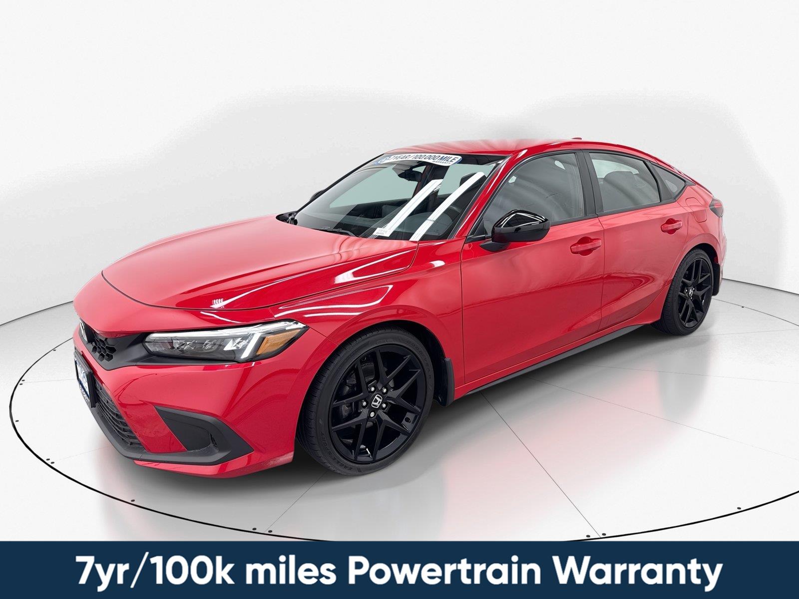 Rallye Red 2022 Honda Civic Hatchback Hatchback Front-Wheel Drive Continuously Variable Transmission