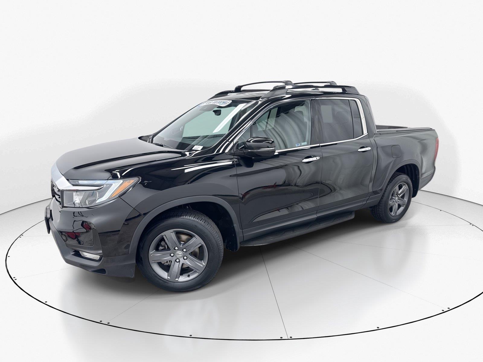 Crystal Black Pearl 2022 Honda Ridgeline Pickup Truck All-Wheel Drive 9-Speed Automatic