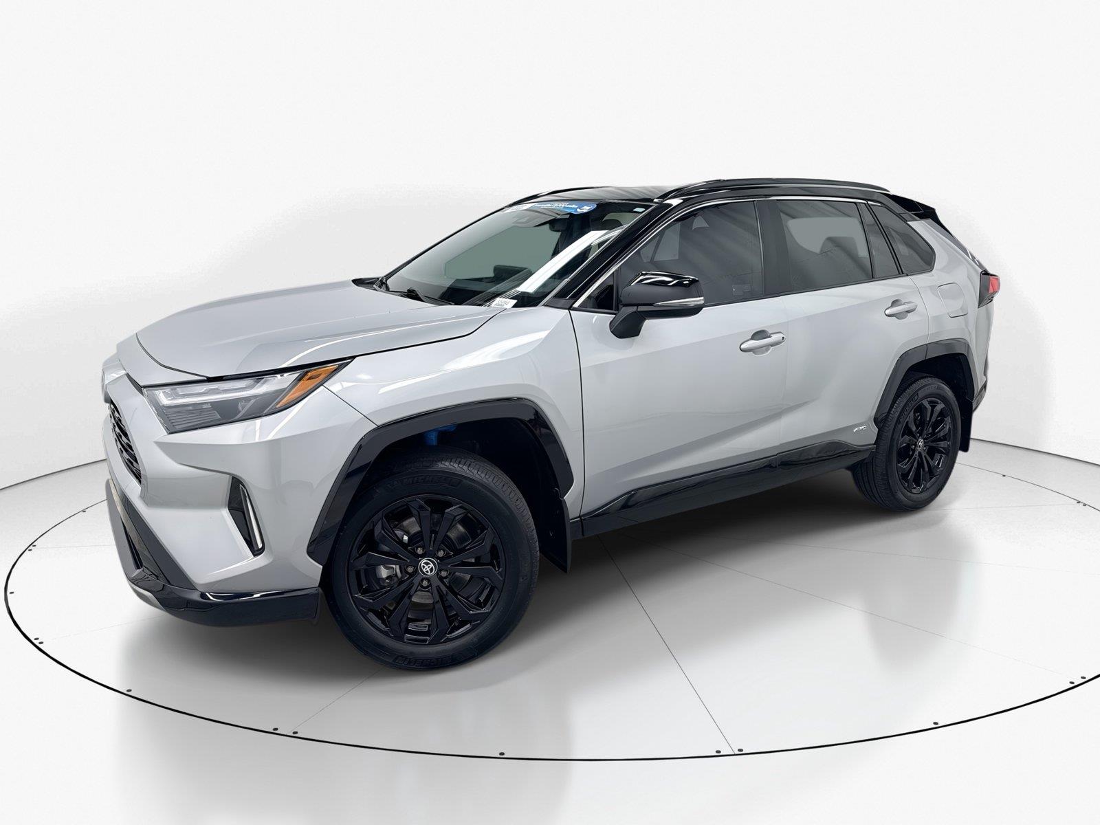 Silver Sky Metallic/Midnight Black Metallic 2024 Toyota RAV4 Hybrid SUV / Crossover All-Wheel Drive Continuously Variable Transmission