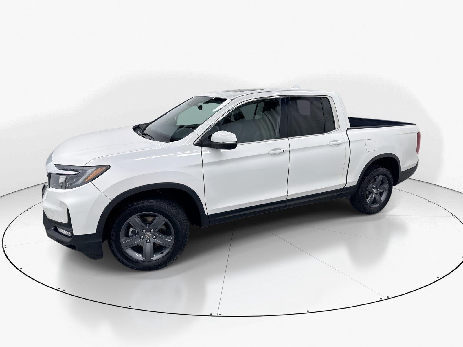 Platinum White Pearl 2023 Honda Ridgeline Pickup Truck All-Wheel Drive 9-Speed Automatic