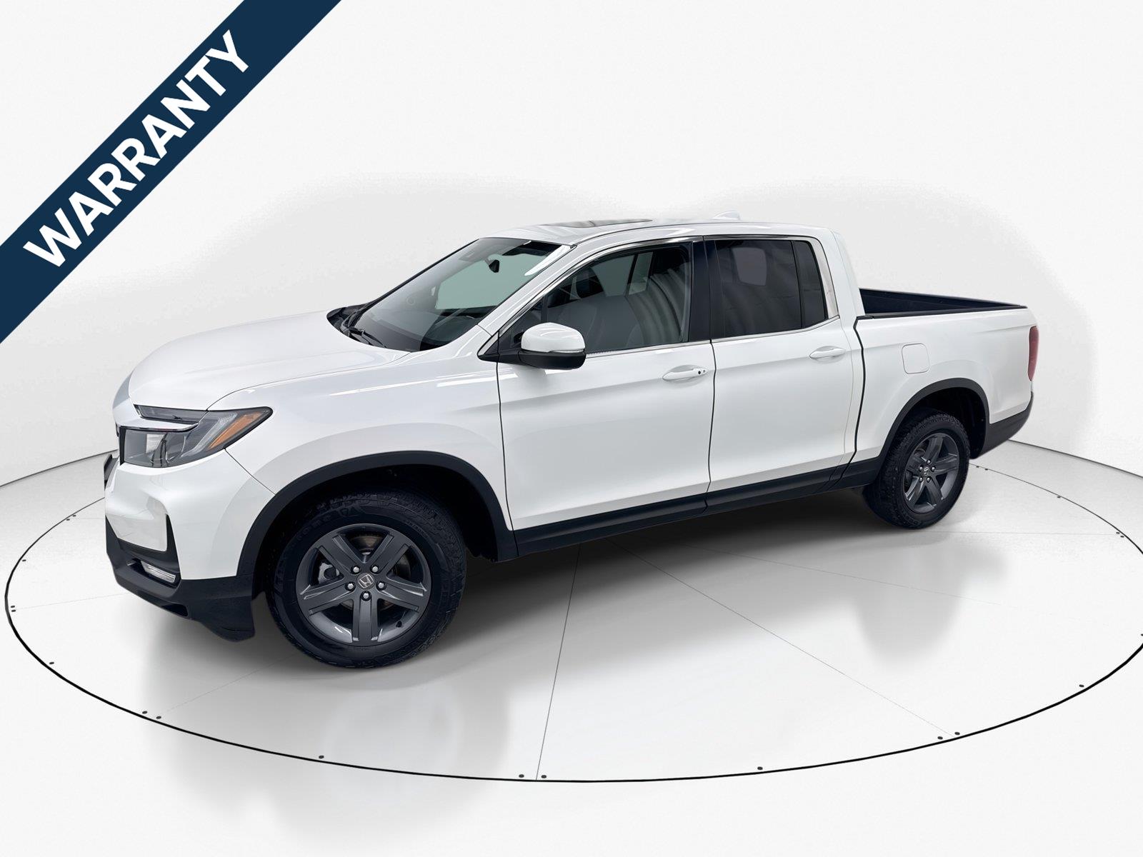 Platinum White Pearl 2023 Honda Ridgeline Pickup Truck All-Wheel Drive 9-Speed Automatic