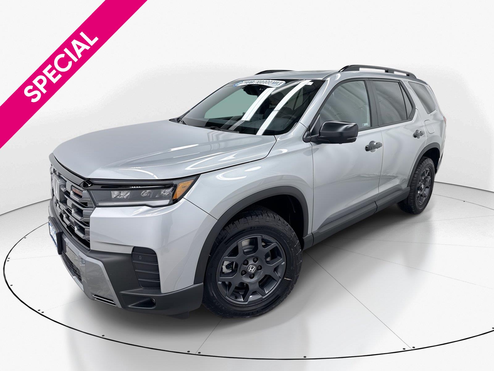Solar Silver Metallic 2026 Honda Pilot SUV / Crossover All-Wheel Drive Automatic