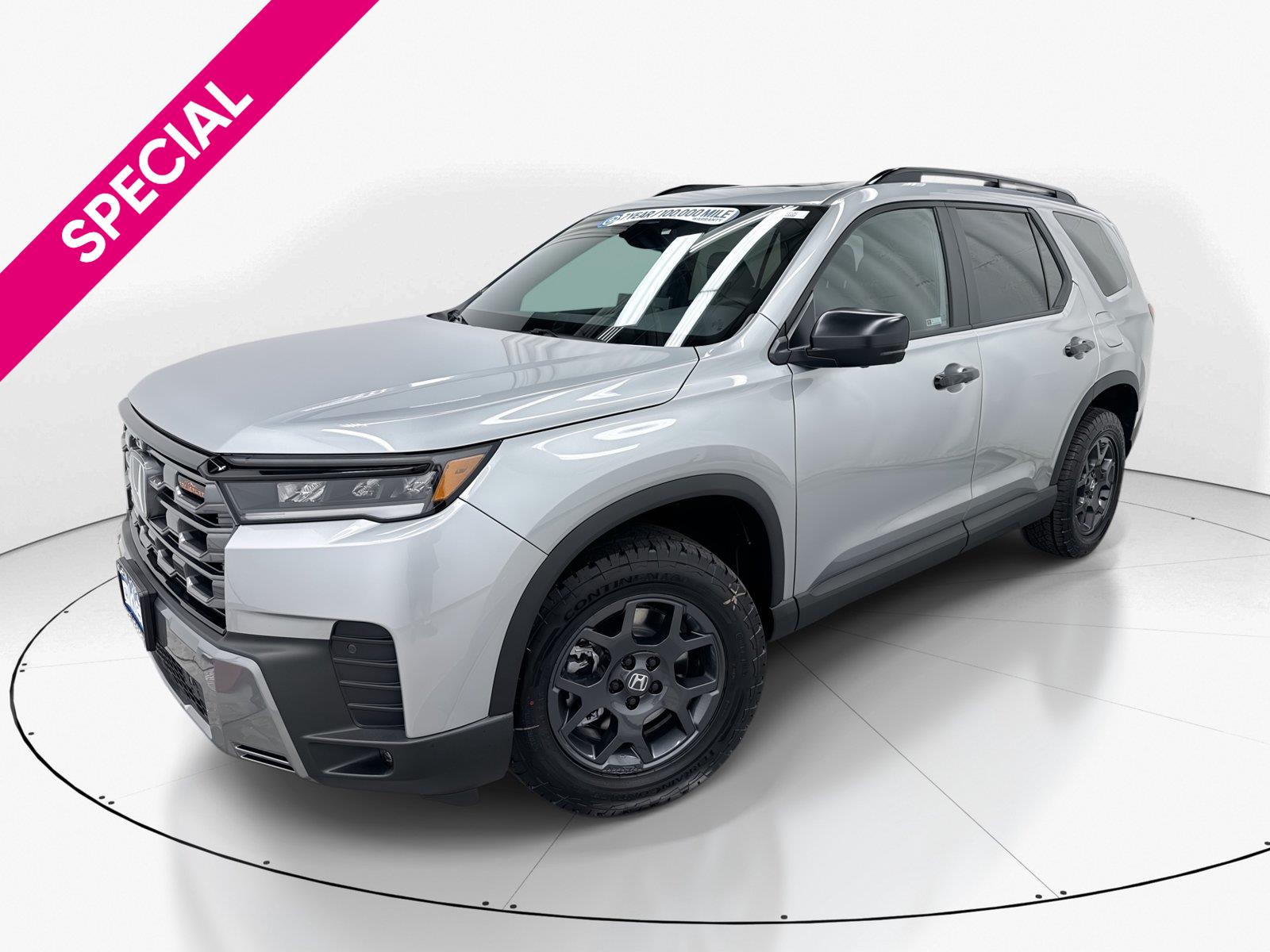 Solar Silver Metallic 2026 Honda Pilot SUV / Crossover All-Wheel Drive Automatic