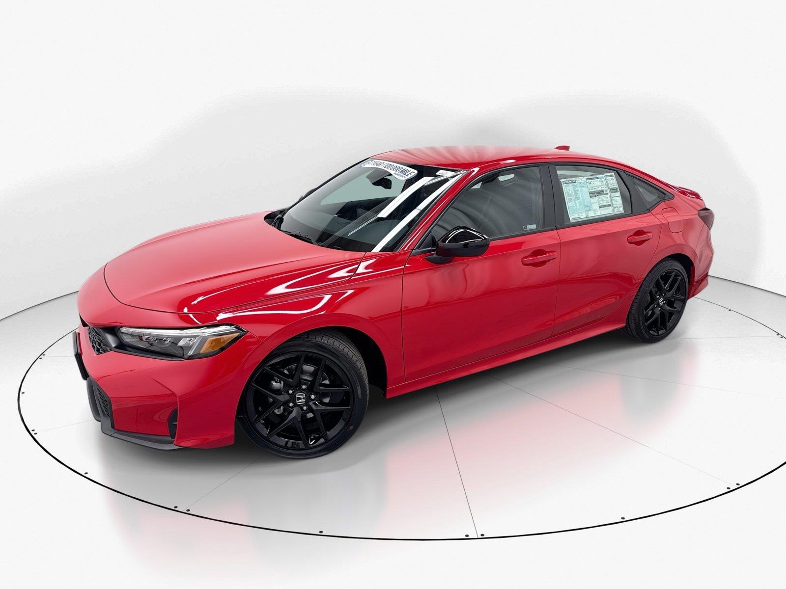 Rallye Red 2026 Honda Civic Sedan Front-Wheel Drive Continuously Variable Transmission