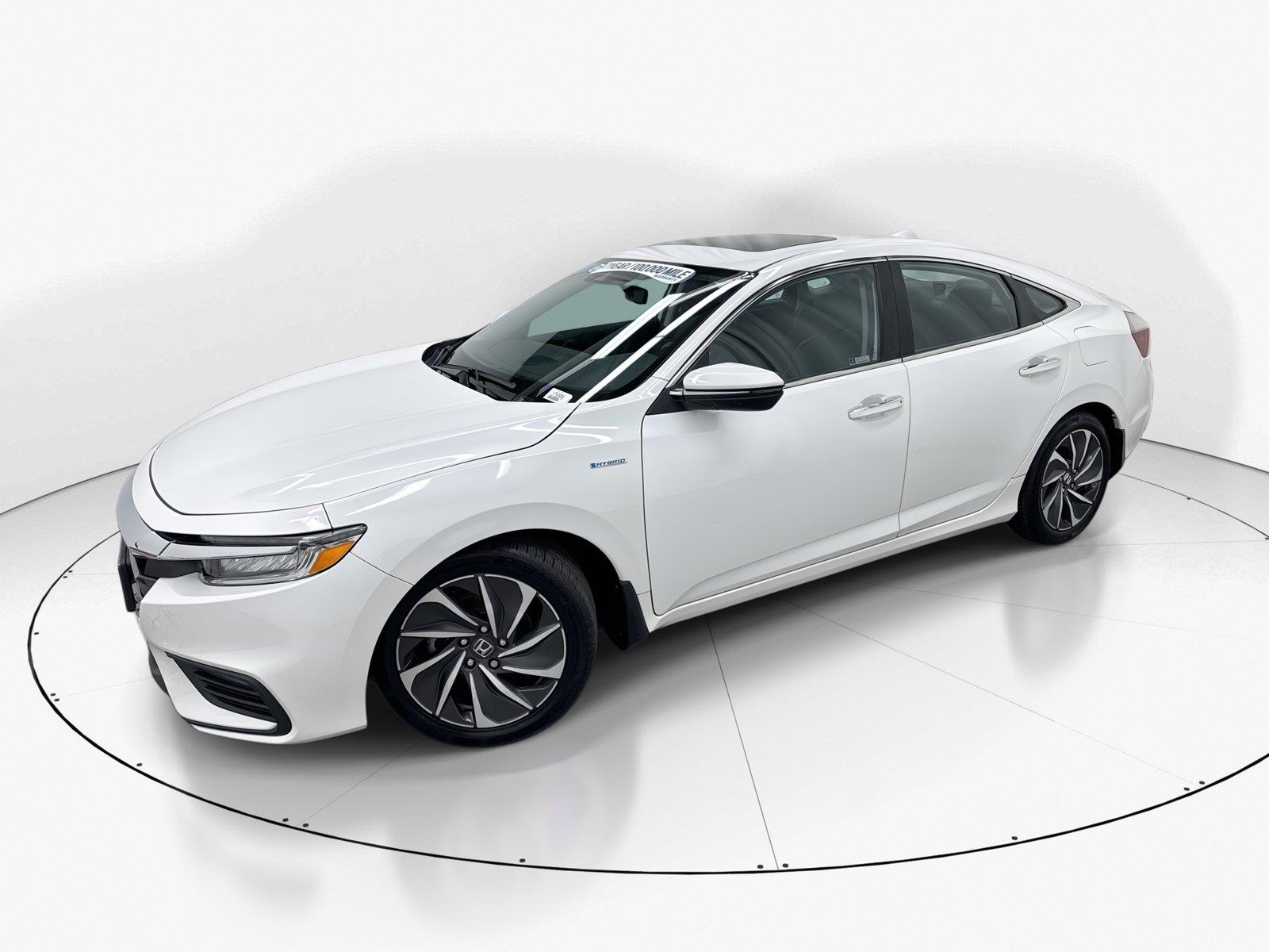 Platinum White Pearl 2020 Honda Insight Sedan Front-Wheel Drive 1-Speed Dual Clutch