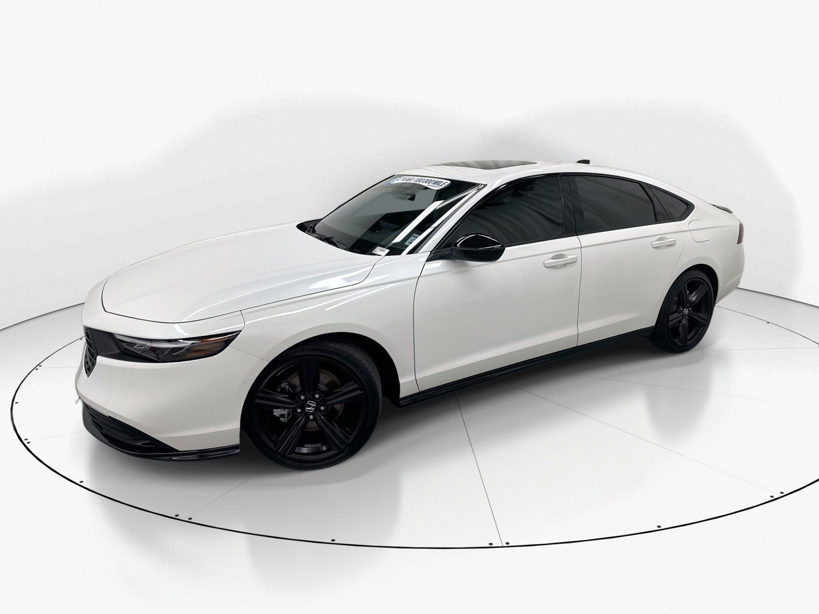 Platinum White Pearl 2025 Honda Accord Hybrid Sedan Front-Wheel Drive 1-Speed Dual Clutch