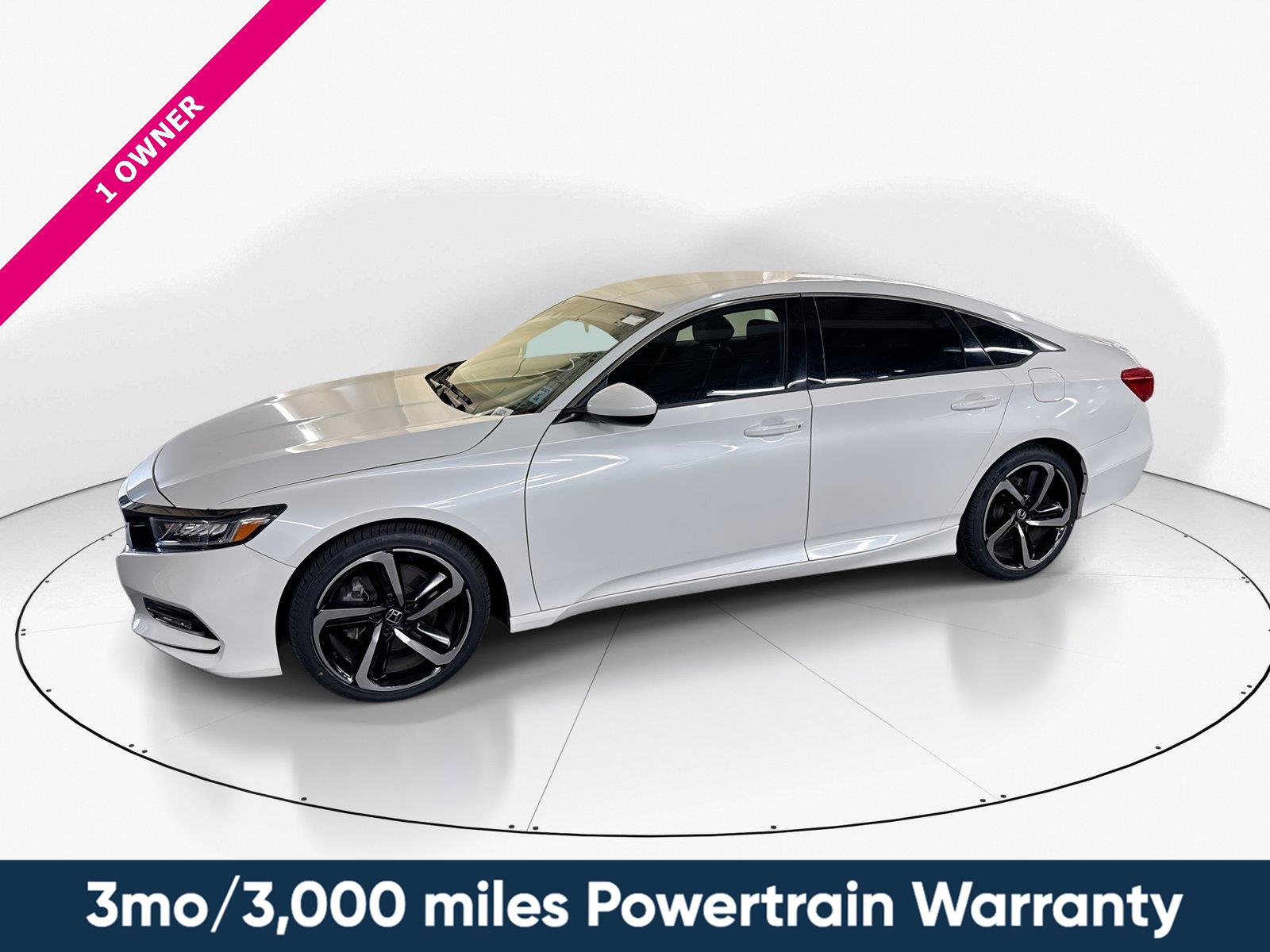 Platinum White Pearl 2019 Honda Accord Sedan Front-Wheel Drive 7-Speed CVT