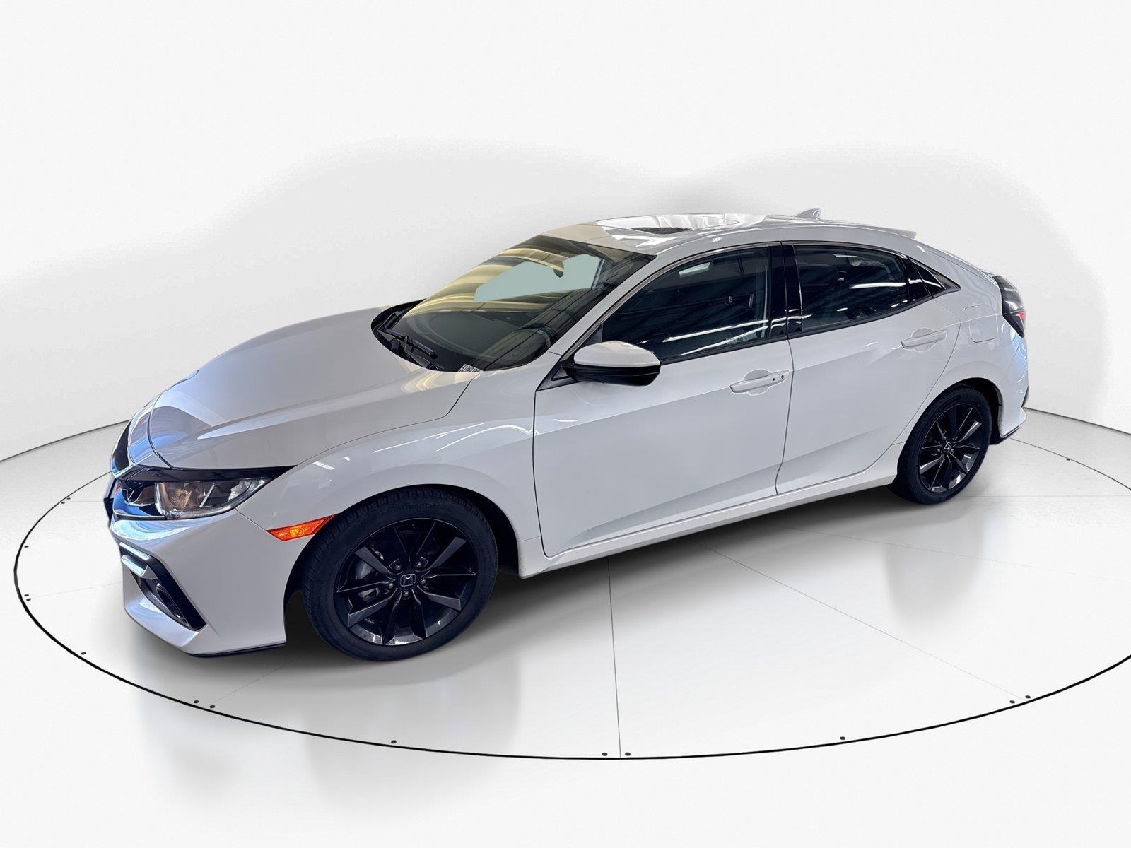 Platinum White Pearl 2021 Honda Civic Hatchback Hatchback Front-Wheel Drive Continuously Variable Transmission