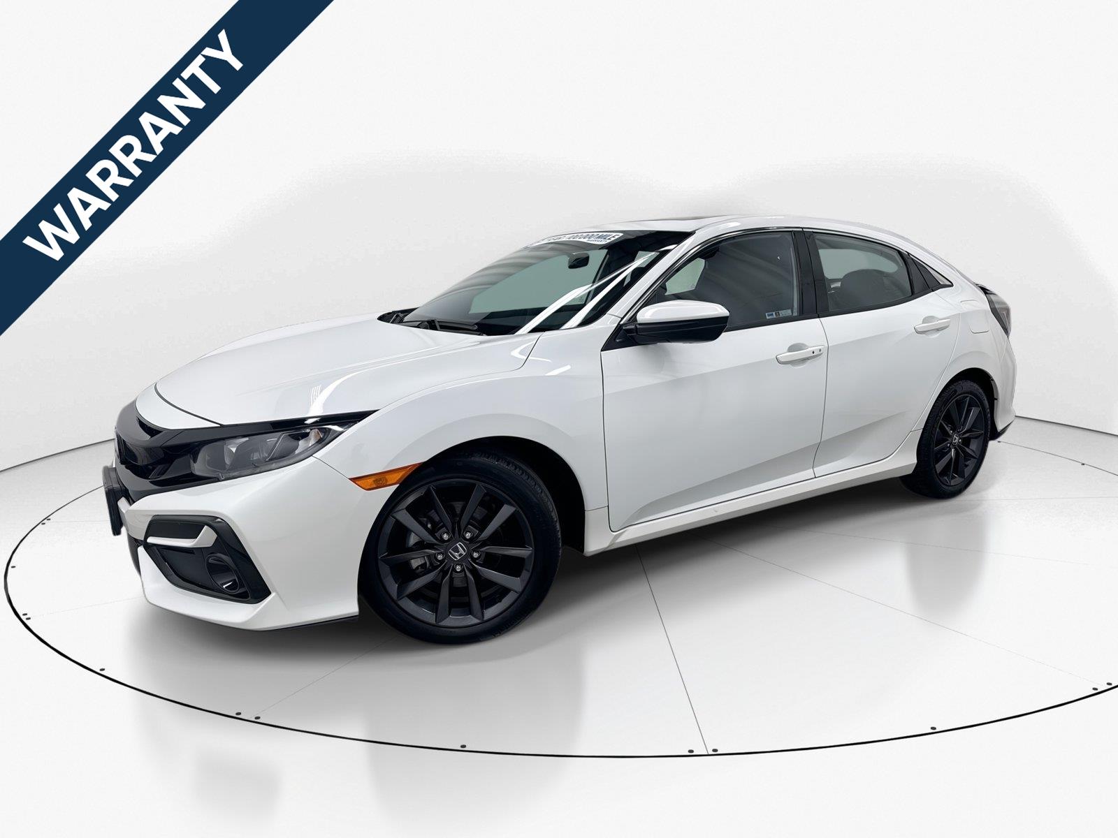 Platinum White Pearl 2021 Honda Civic Hatchback Hatchback Front-Wheel Drive Continuously Variable Transmission