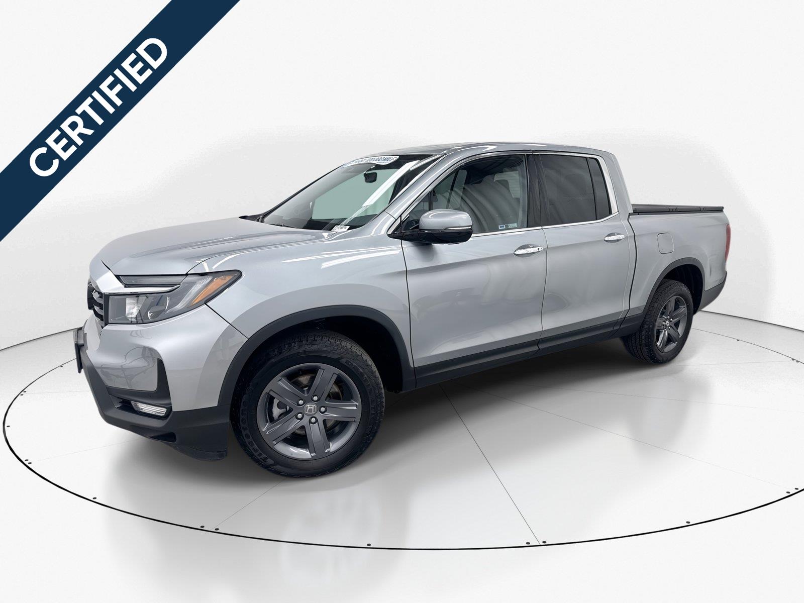 Lunar Silver Metallic 2023 Honda Ridgeline Pickup Truck All-Wheel Drive 9-Speed Automatic