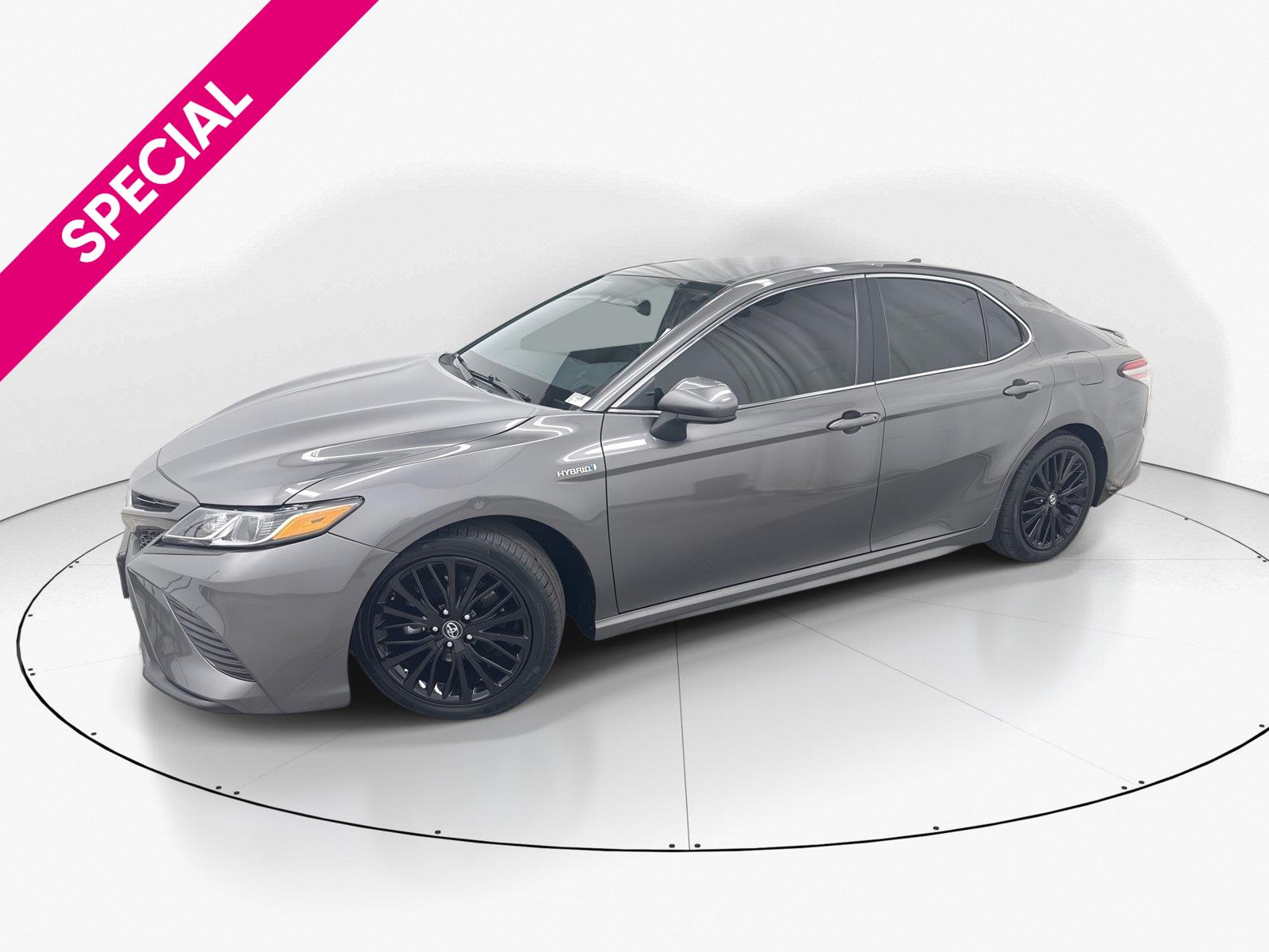 Predawn Gray Mica 2019 Toyota Camry Hybrid Sedan Front-Wheel Drive Continuously Variable Transmission