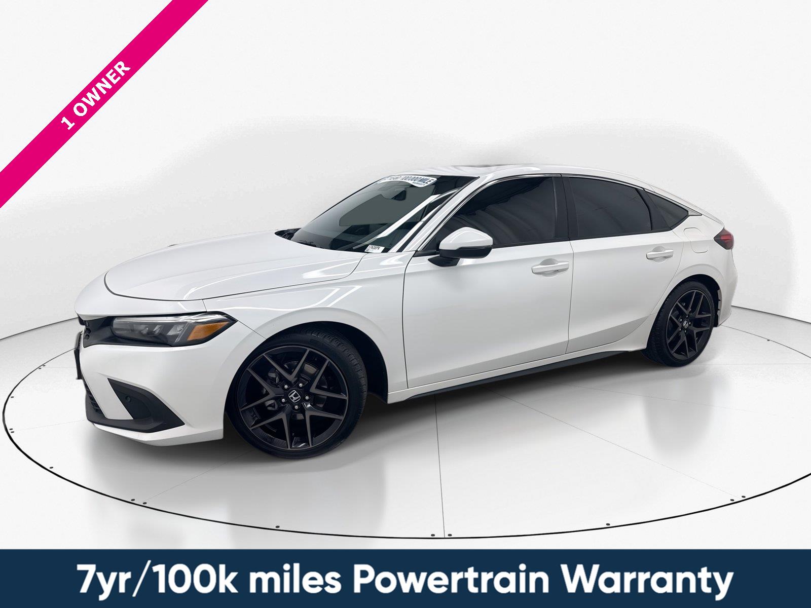 Platinum White Pearl 2024 Honda Civic Hatchback Hatchback Front-Wheel Drive 7-Speed CVT