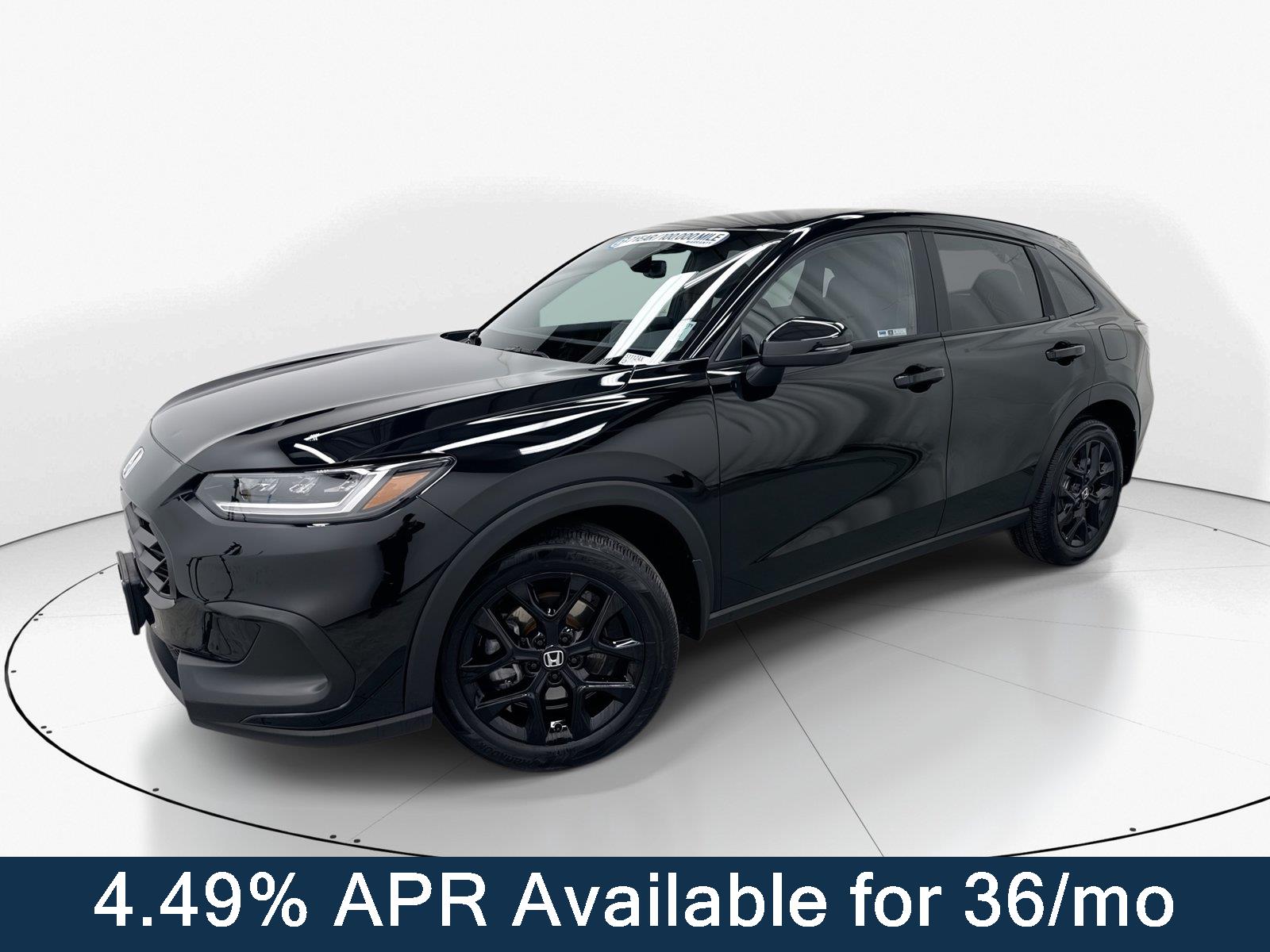 Crystal Black Pearl 2024 Honda HR-V SUV / Crossover All-Wheel Drive Continuously Variable Transmission
