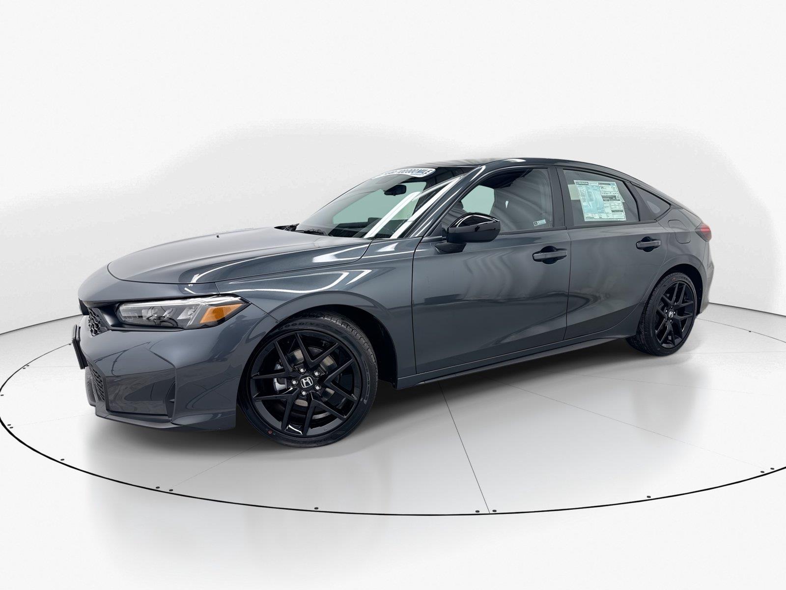 Meteorite Gray Metallic 2026 Honda Civic Hatchback Hatchback Front-Wheel Drive Continuously Variable Transmission