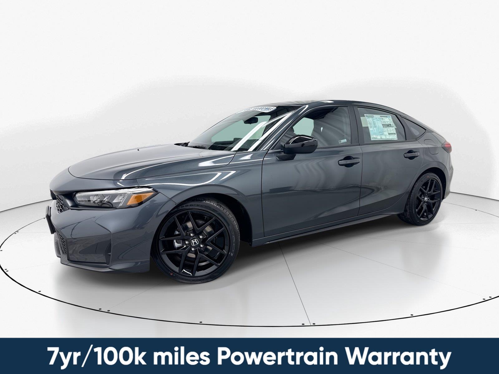 Meteorite Gray Metallic 2026 Honda Civic Hatchback Hatchback Front-Wheel Drive Continuously Variable Transmission